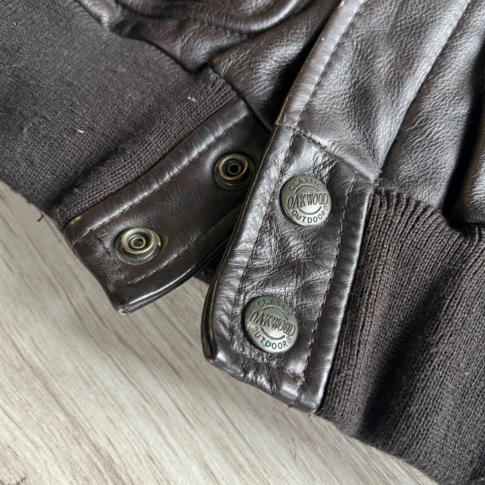 Genuine Leather Oakwood Flying Bikes Leather Cowhide Biker Jacket 9882AC Size US XL / EU 56 / 4 - 9 Thumbnail