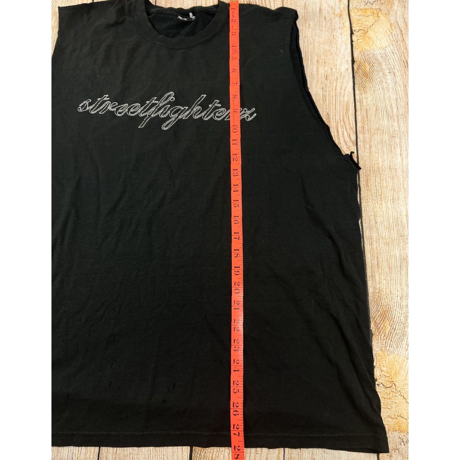 Gildan VINTAGE Biker Shirt Streetfighter Street Stunt Bikes Sleeveless Black L Mens Size US L / EU 52-54 / 3 - 4 Thumbnail