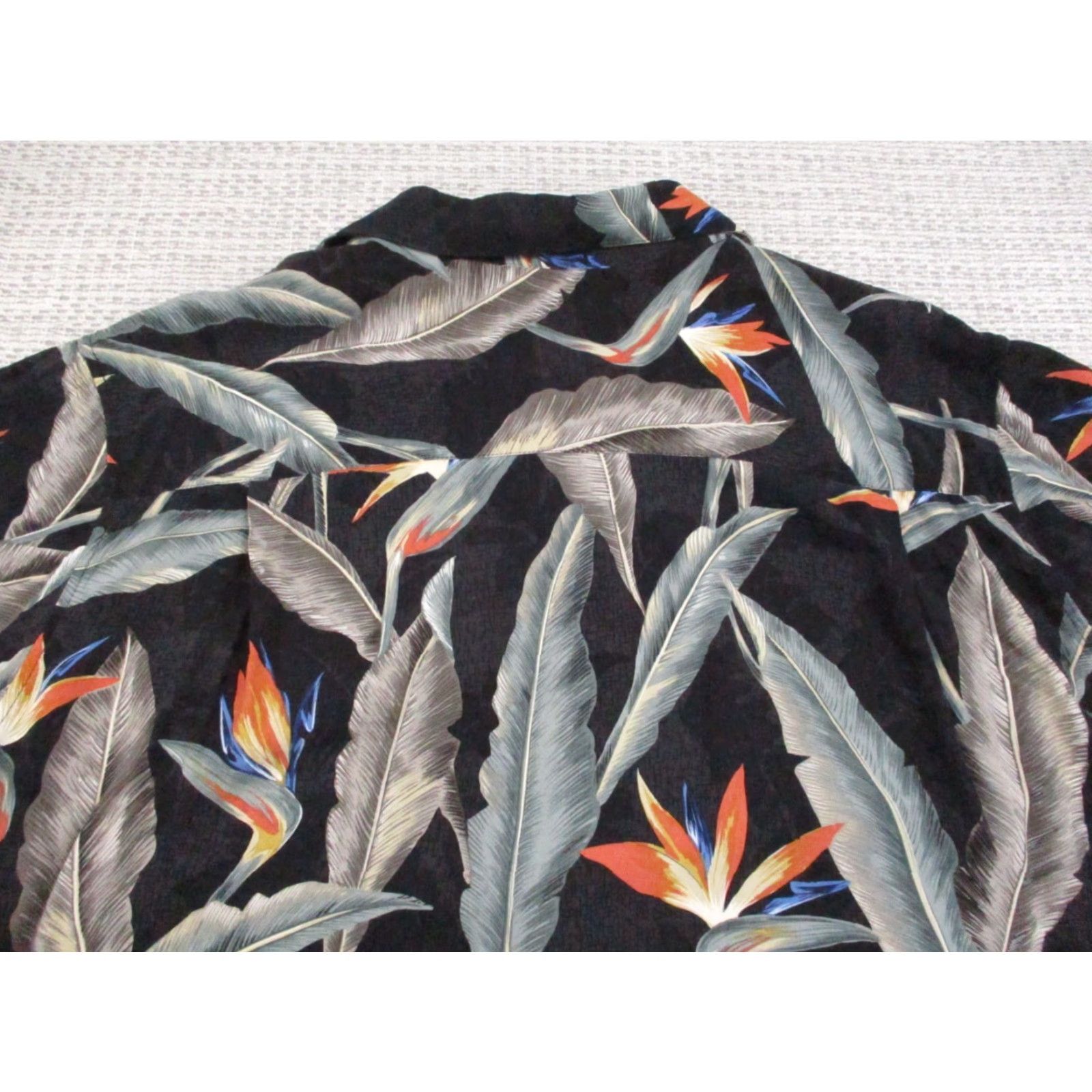 ALOHAS Batik Bay Shirt Mens Large Rayon Hawaiian Tropical Leaf Button Up Aloha Beach Florida Retro Tropical Shirt Mens Large Size US L / EU 52-54 / 3 - 7 Thumbnail