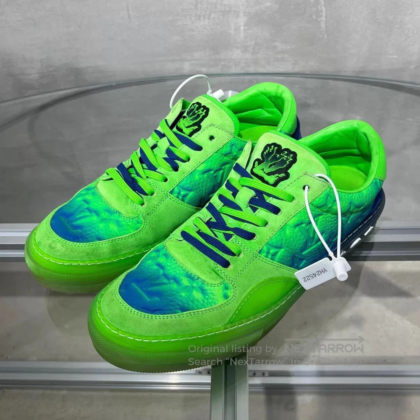 Louis Vuitton Green Low-Top Sneakers Size 10. Size US 10 / EU 43 - 2 Thumbnail