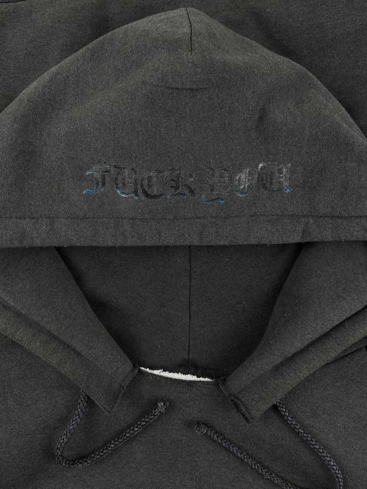 Chrome Hearts Chrome Hearts Vintage Thrashed Metallic Blue Thermal Hoodie Size US S / EU 44-46 / 1 - 8 Thumbnail