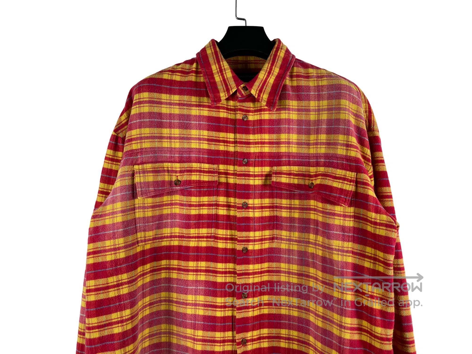 Other Far Archive Orange Red Distressed Faded Flannel Tapered Pl Size US S / EU 44-46 / 1 - 3 Thumbnail