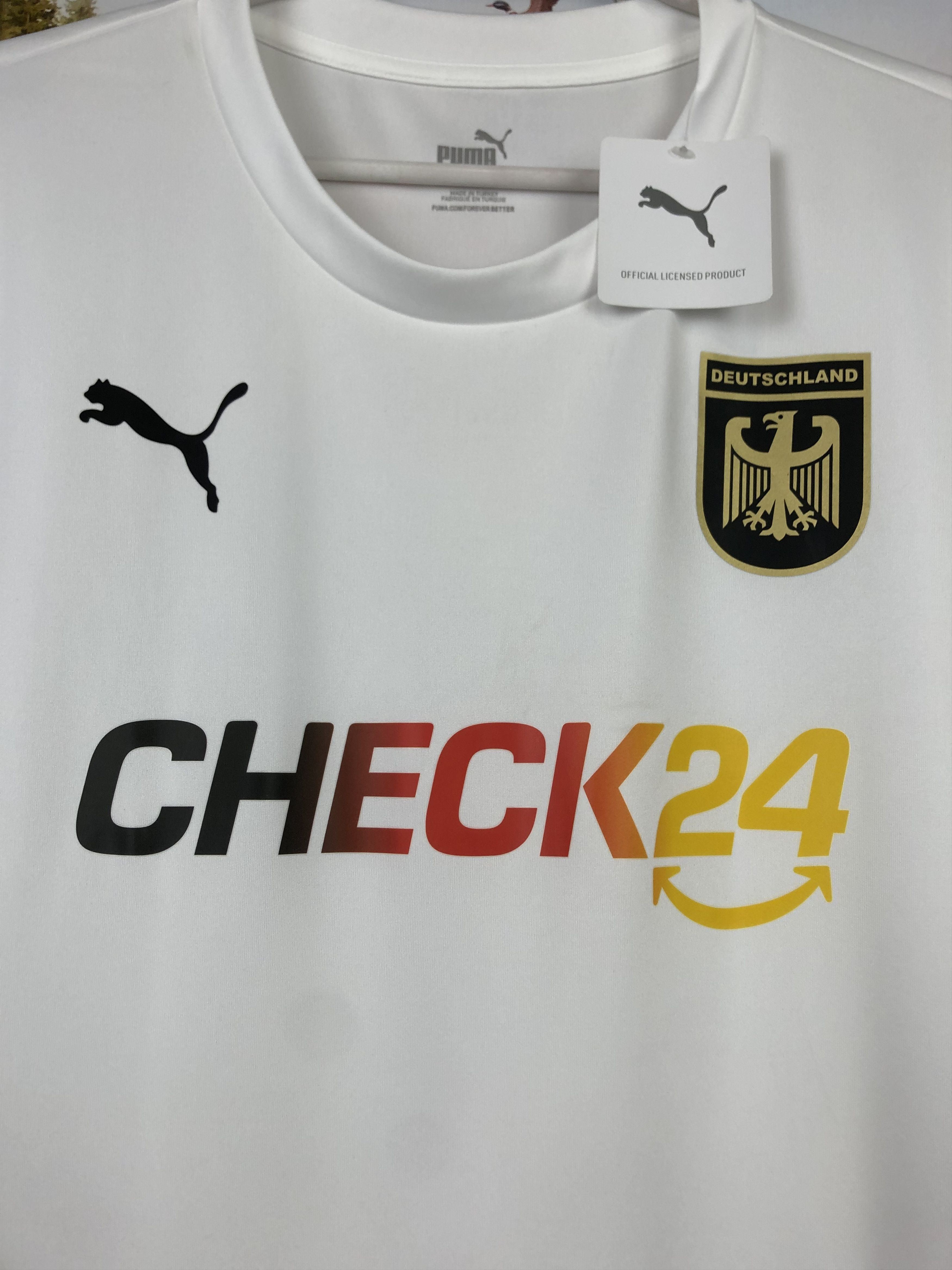 Puma Deutschland DFB Puma Germany White Sport Shirt Jersey Mens Size US XL / EU 56 / 4 - 3 Thumbnail