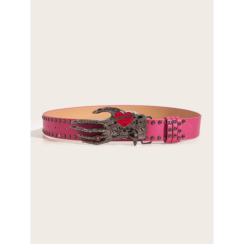 Japanese Brand Skull hand palm heart belt Size ONE SIZE - 2 Thumbnail
