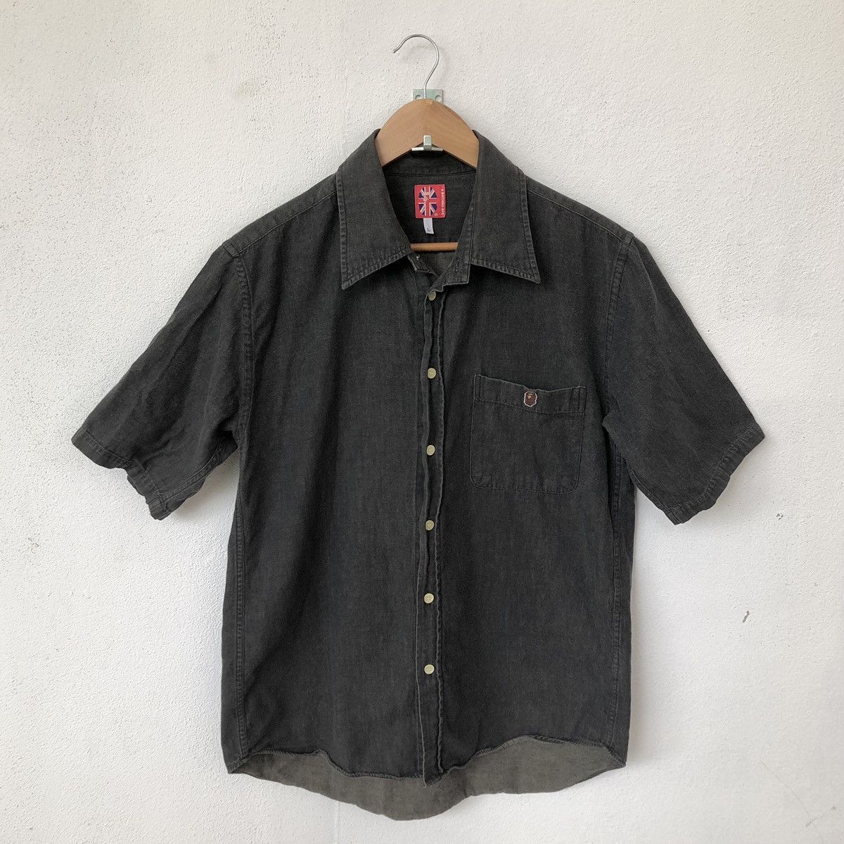Bape × Japanese Brand × Nigo A Bathing Ape Button Collar Shirt Size US L / EU 52-54 / 3 - 1 Thumbnail