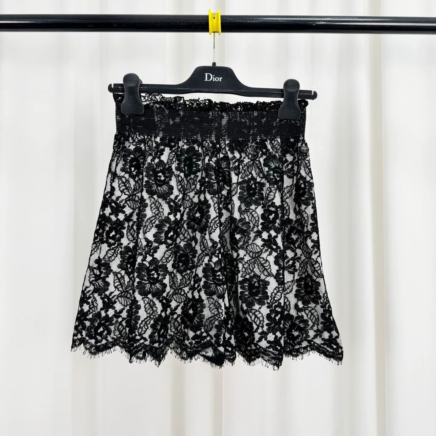 Chanel Chanel Black Lace Logo Shorts Size 34" / US 12 / IT 48 - 1 Thumbnail