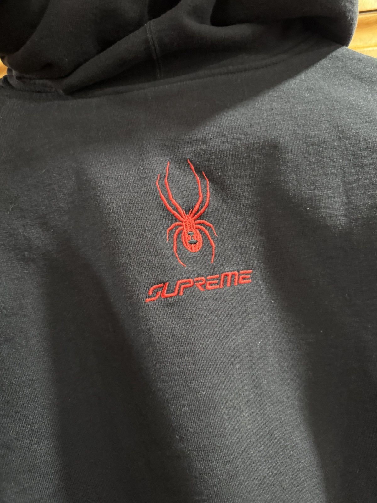 Supreme Spyder Zip Up Hooded Sweatshirt Black Medium Hoodie
