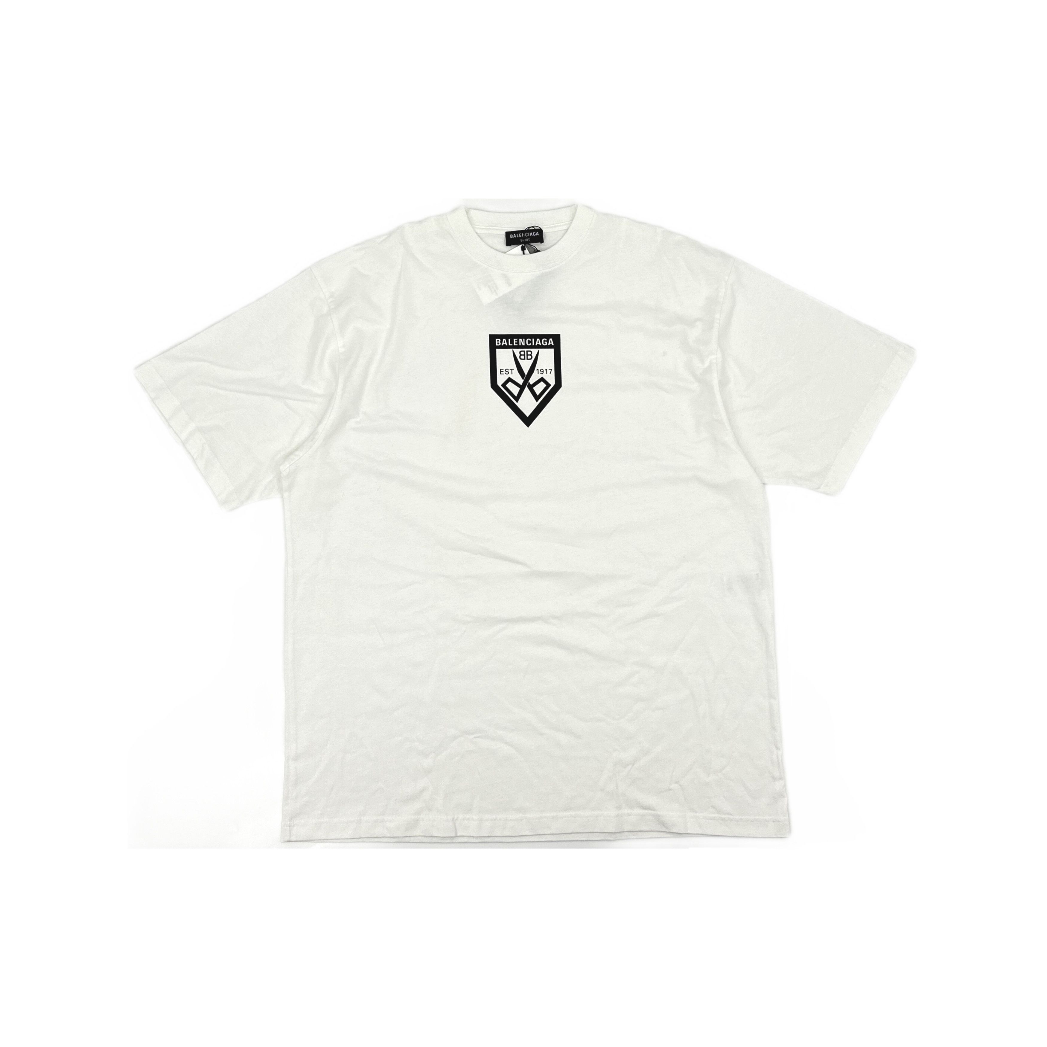 Balenciaga Balenciaga Shield Logo T-Shirt Size M Size US M / EU 48-50 / 2 - 1 Thumbnail
