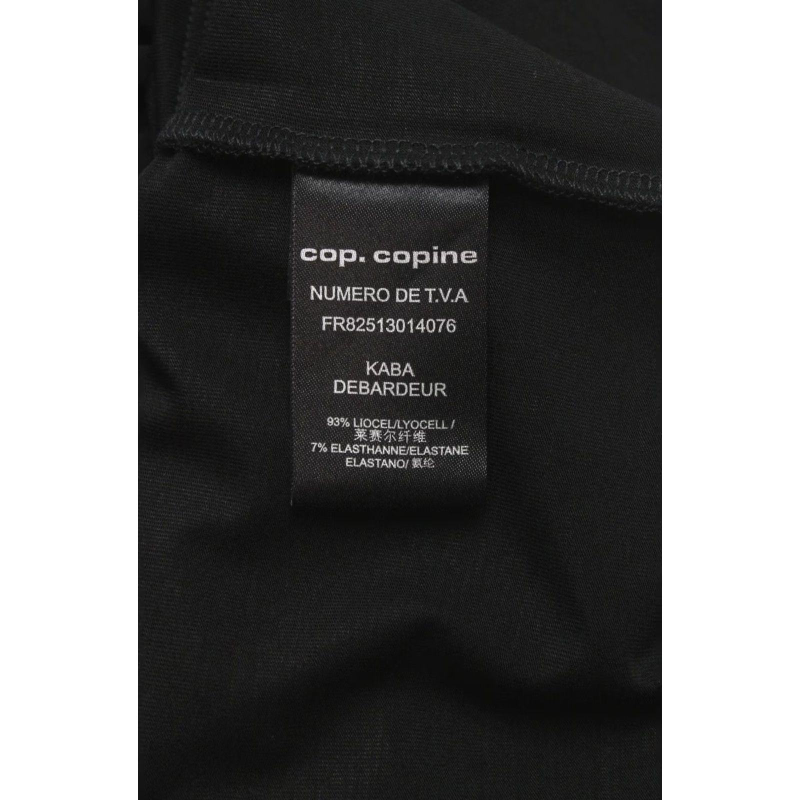 Cop Copine Cop Copine Kaba T-Shirt Womens Large Sleeveless Black Open Neck Pullover Stretchy Casual Everyday Vintage No Size L / US 10 / IT 46 - 6 Thumbnail