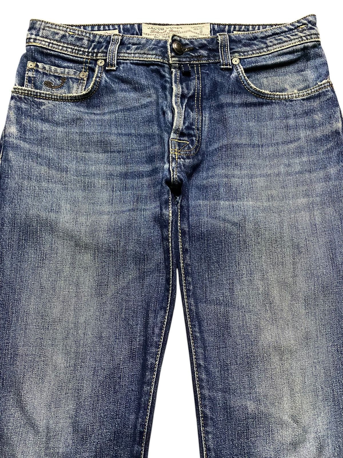 Jacob Cohen Rare Jacob Cohen Limited Edition Black Selvedge Denim Jeans Size US 33 - 3 Thumbnail