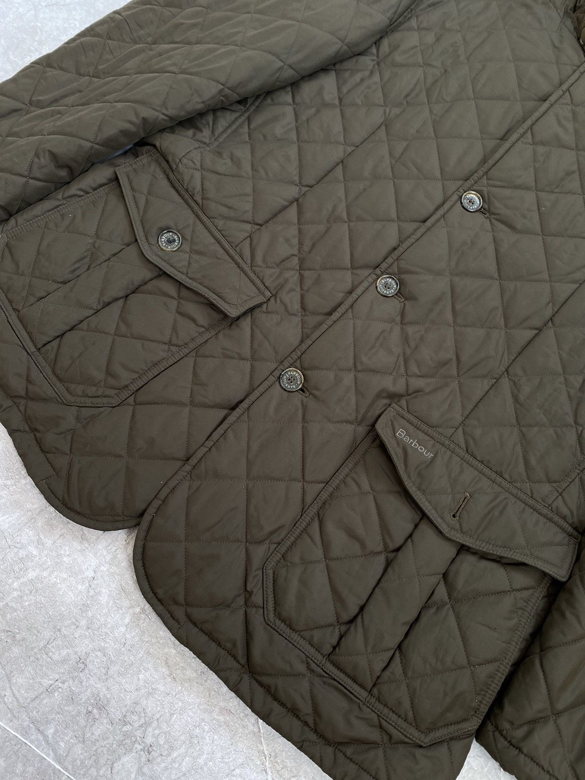 Barbour Vintage Y2K Barbour Quilted Lutz Casual Jacket Retro Hype Size US XXL / EU 58 / 5 - 5 Thumbnail