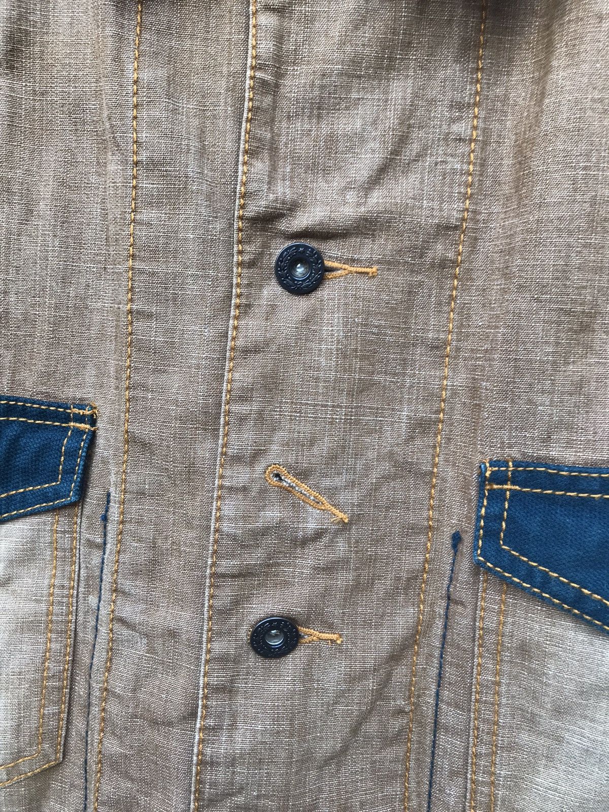 Japanese Brand Sacrifice Essential Subjects Multipocket Denim Works Jacket Size US L / EU 52-54 / 3 - 7 Thumbnail