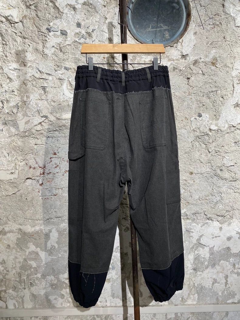 Yohji Yamamoto Yohji Yamamoto Y's two-tone patchwork casual mid-length pan Size US 32 / EU 48 - 2 Thumbnail