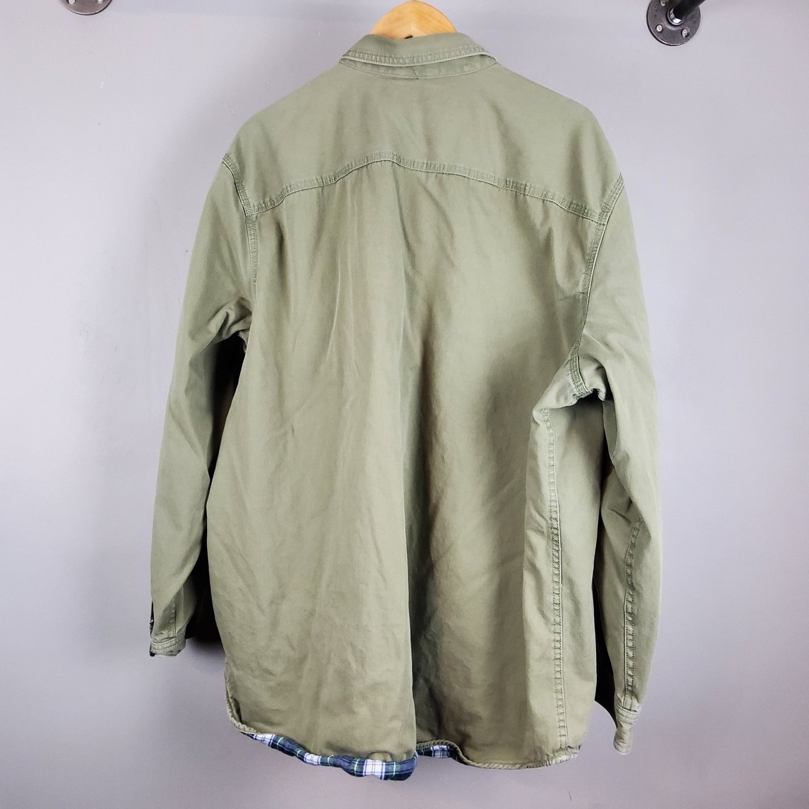 L.L. Bean L.L. Bean Shacket 2XL Green Flannel Lined Shirt Size US XXL / EU 58 / 5 - 2 Thumbnail