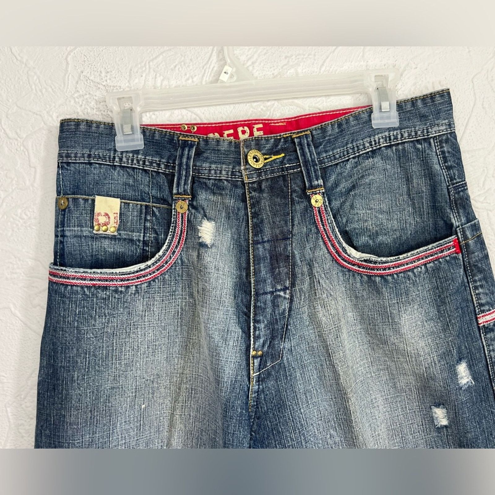 Pepe Jeans Vintage Pepe Jeans London 32x32 Embroidered Baggy 90’s RARE Size US 32 / EU 48 - 7 Thumbnail