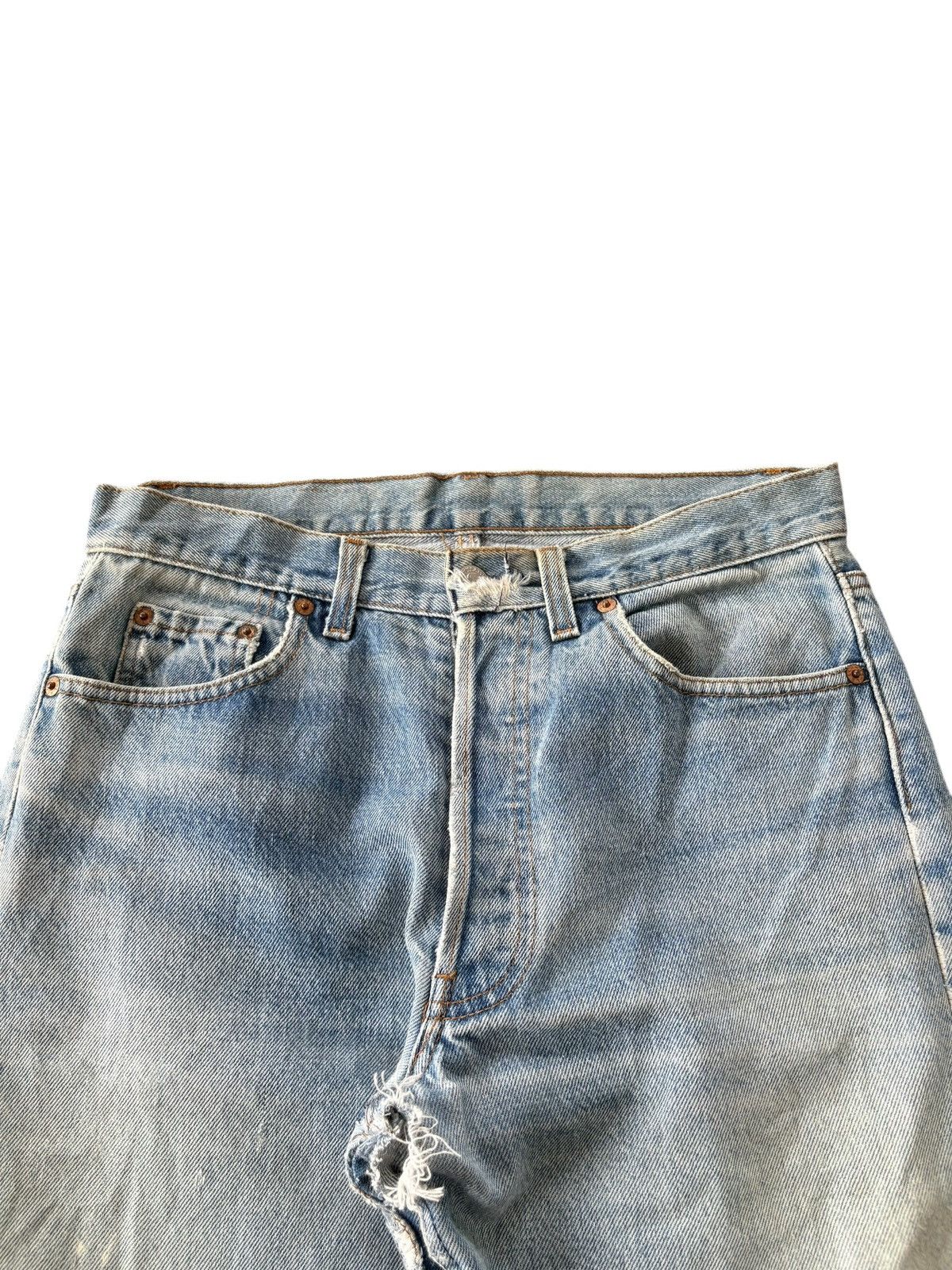 Levi's Vintage 80s Levis 501 Stonewashed Distressed Jeans Size US 30 / EU 46 - 3 Thumbnail