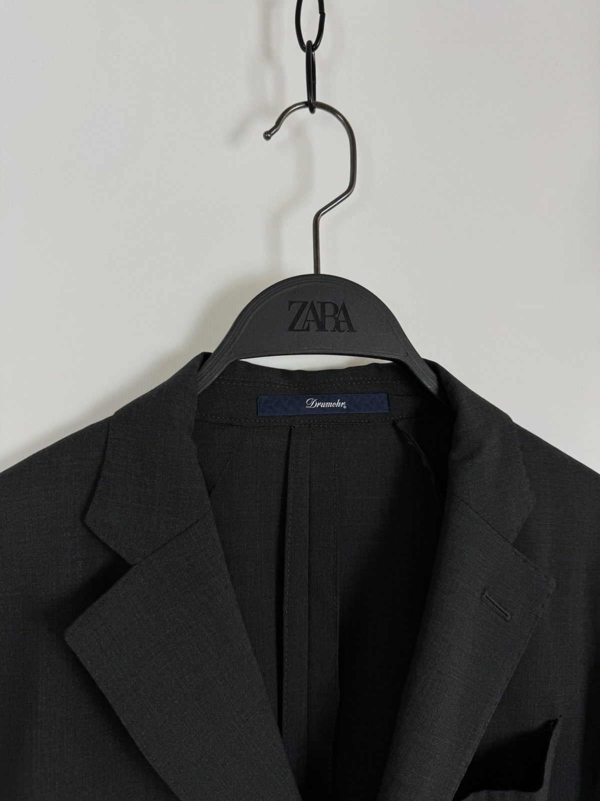 Drumohr Drumohr Virgin Wool Gray Blazer Jacket Size 46 Size 46R - 3 Thumbnail