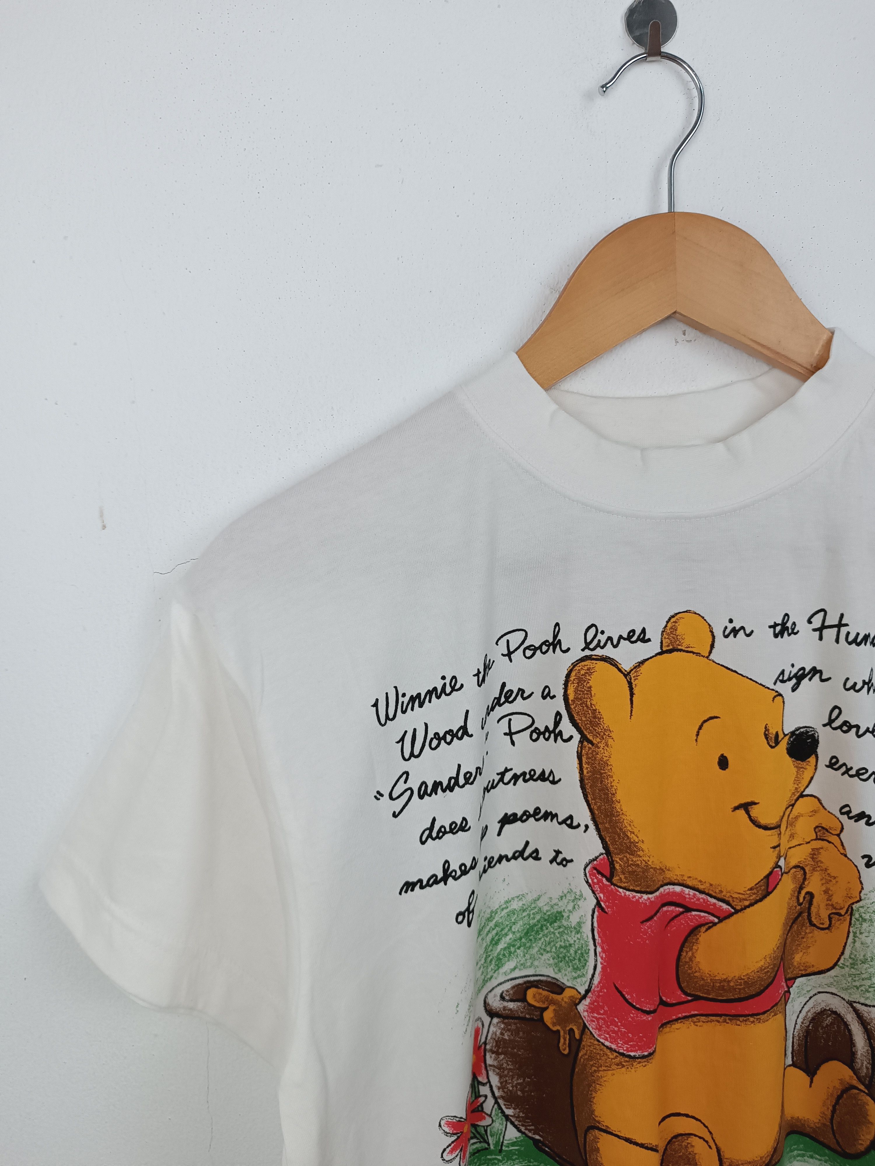 Disney VINTAGE 90'S WINNIE THE POOH STORY OVERPRINT mickey stitch Size US M / EU 48-50 / 2 - 5 Thumbnail