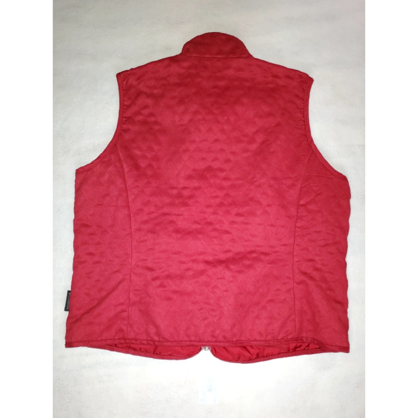 Vintage Columbia Vest Women's XL Red Quilted Reversible Zip 90s Outdoor Casual Vintage? Size XL / US 12-14 / IT 48-50 - 3 Thumbnail