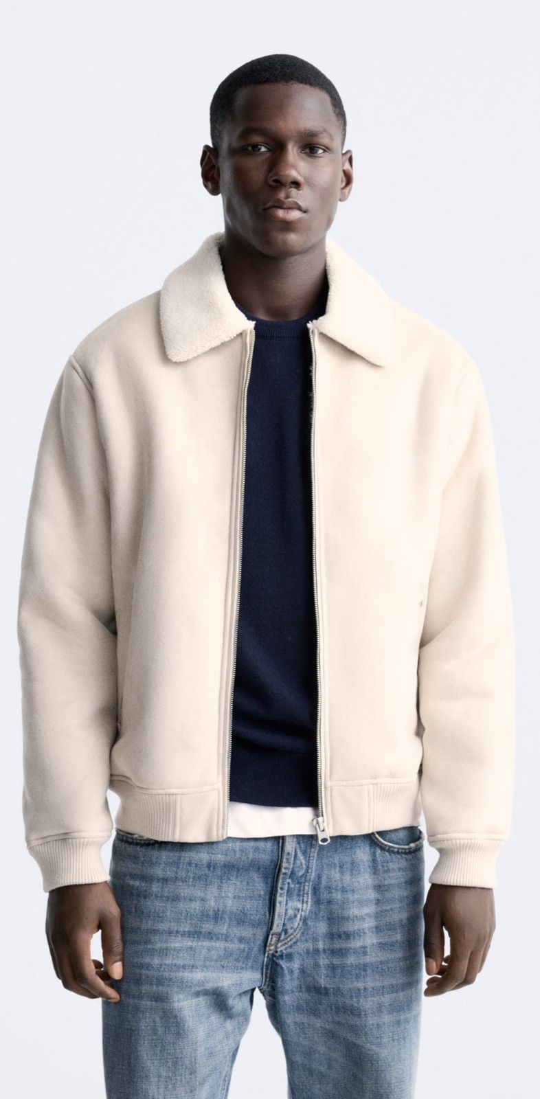 Zara FAUX SUEDE JACKET | Grailed