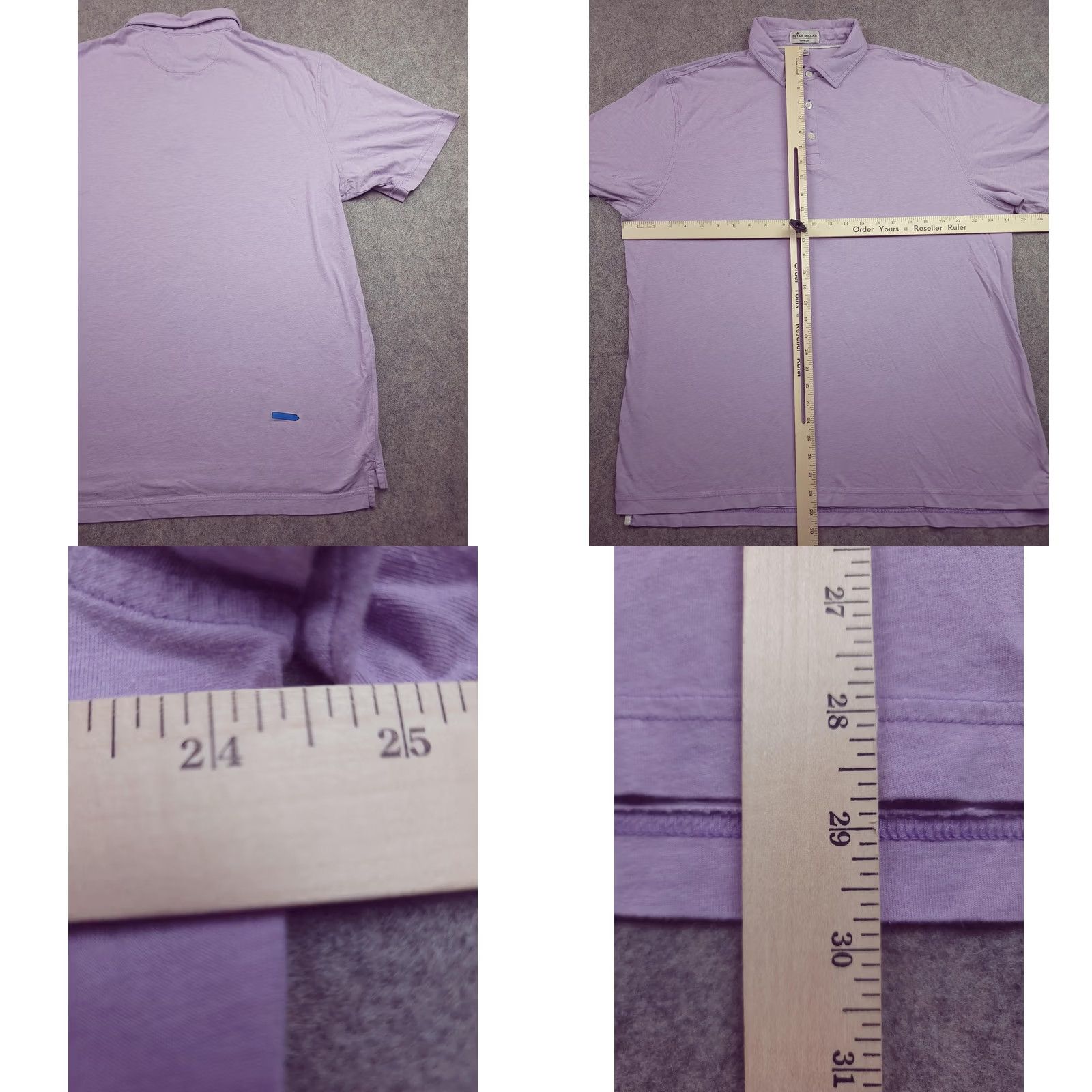 Peter Millar Peter Millar Polo Shirt Mens XL Purple Crown Soft Pima Cotton Silk Short Sleeve Size US XL / EU 56 / 4 - 8 Thumbnail