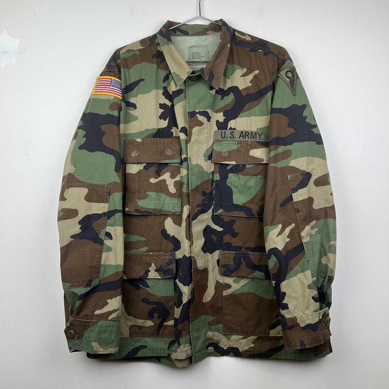 Vintage U.S. Army Woodland Camouflage Combat Jacket Size US L / EU 52-54 / 3 - 1 Thumbnail