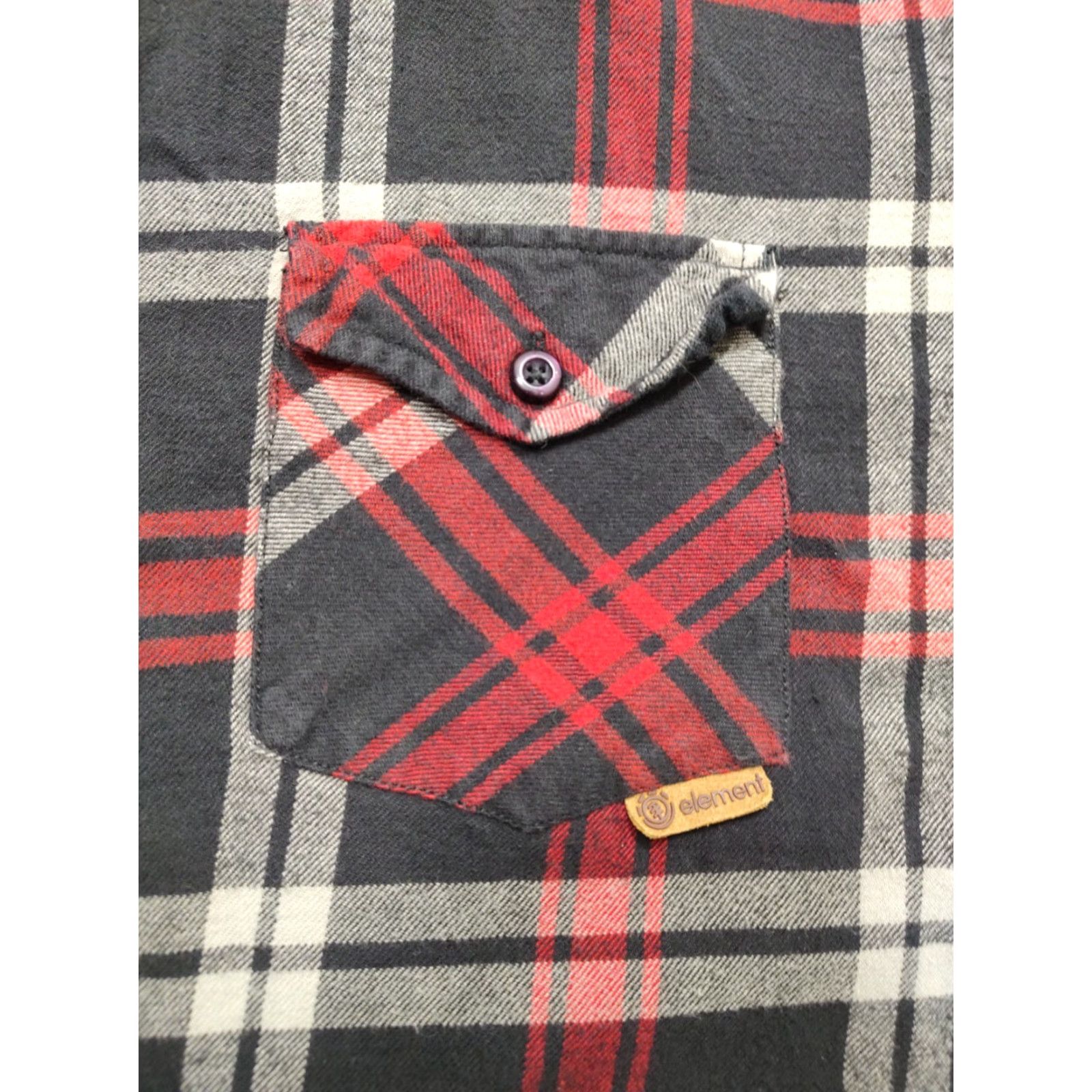 Element Vtg Element Flannel Shirt Men L Red Black Plaid Long Sleeve Button-Up Casual Workwear Size US L / EU 52-54 / 3 - 5 Thumbnail