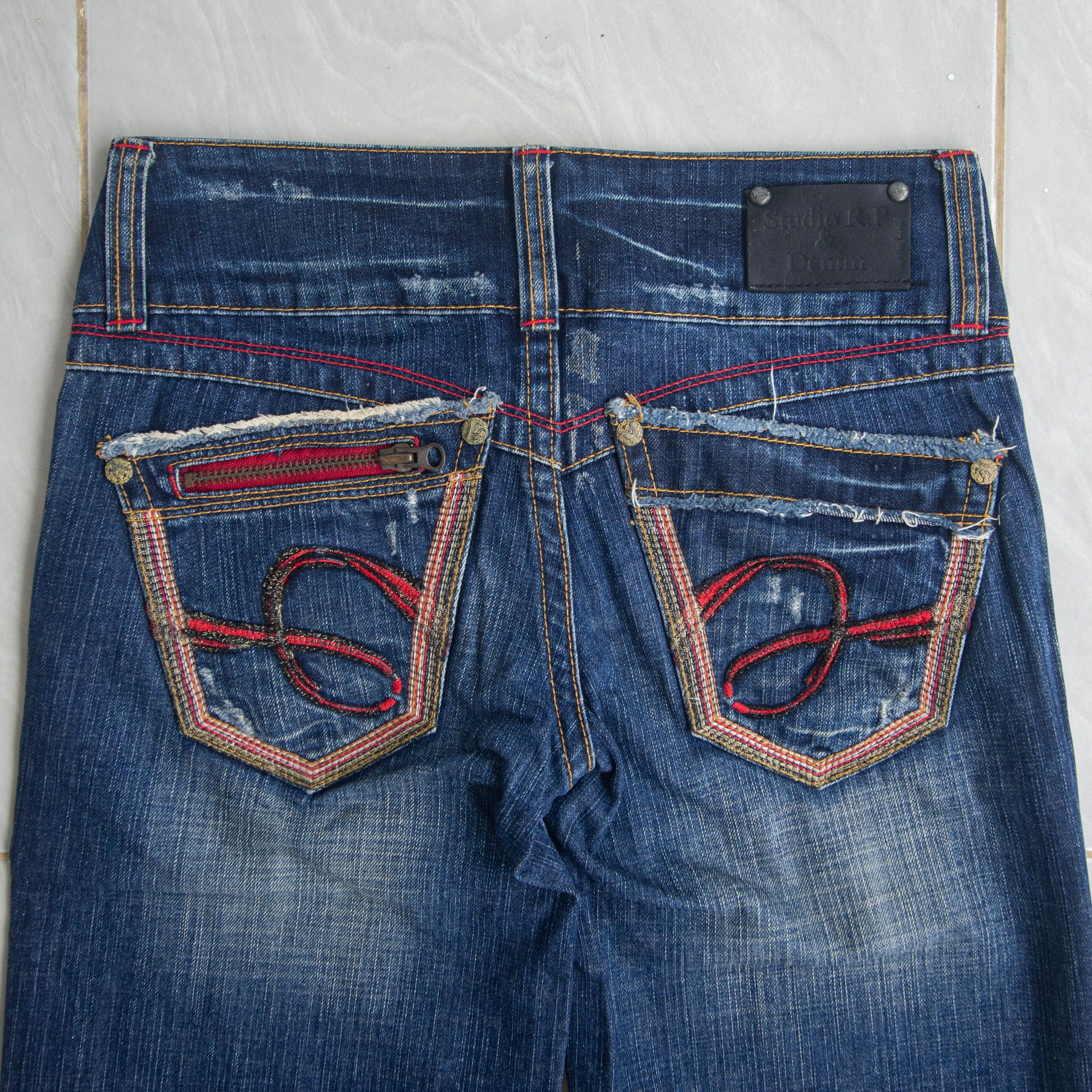 Japanese Brand Red Pepper Low Waist Bootcut Jeans Size 26" / US 2 / IT 38 - 4 Thumbnail