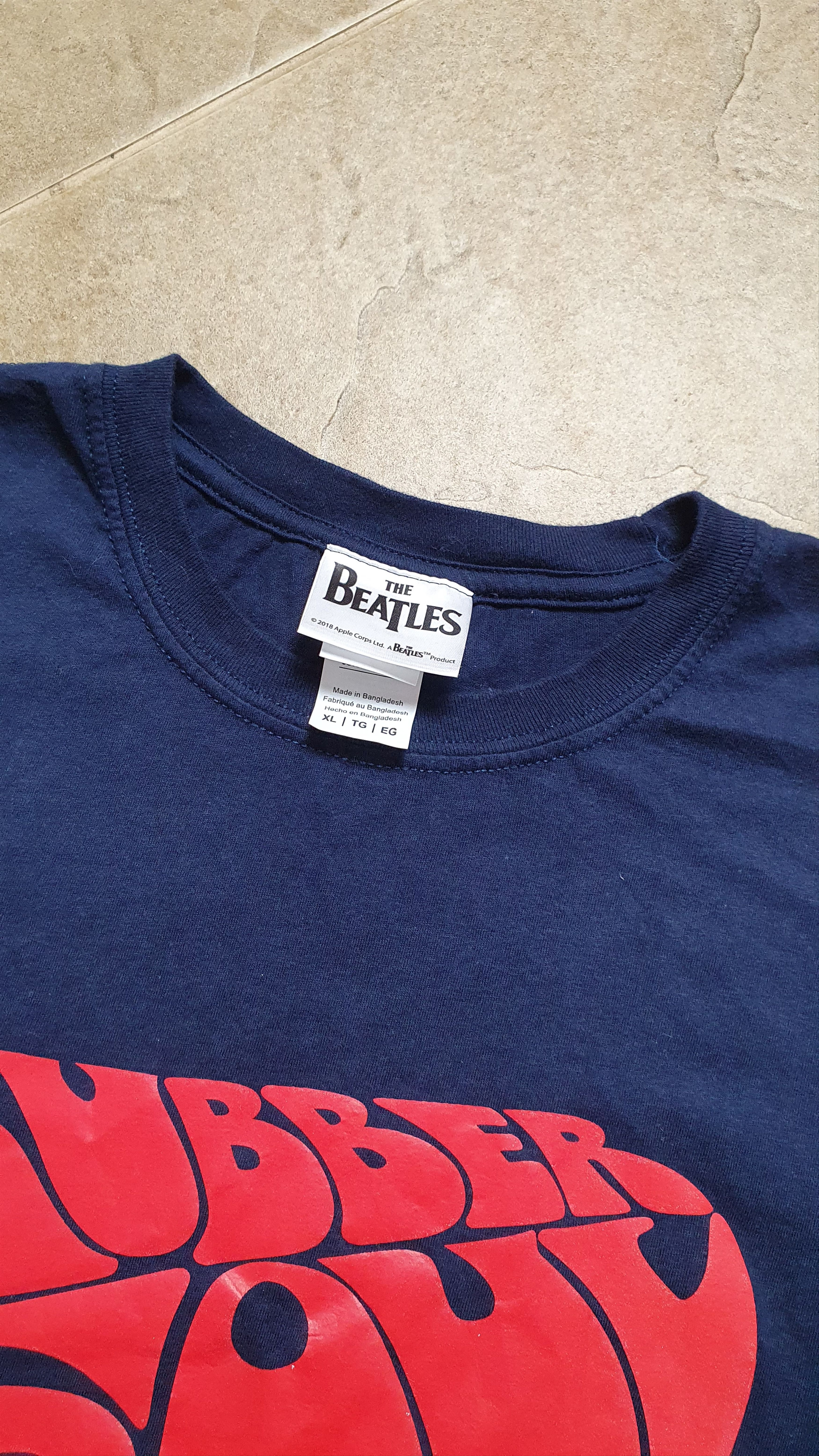 Gildan Vintage t-shirt Beatles Rock Logo 90s Y2K USA Style Band Tee Size US XL / EU 56 / 4 - 14 Thumbnail