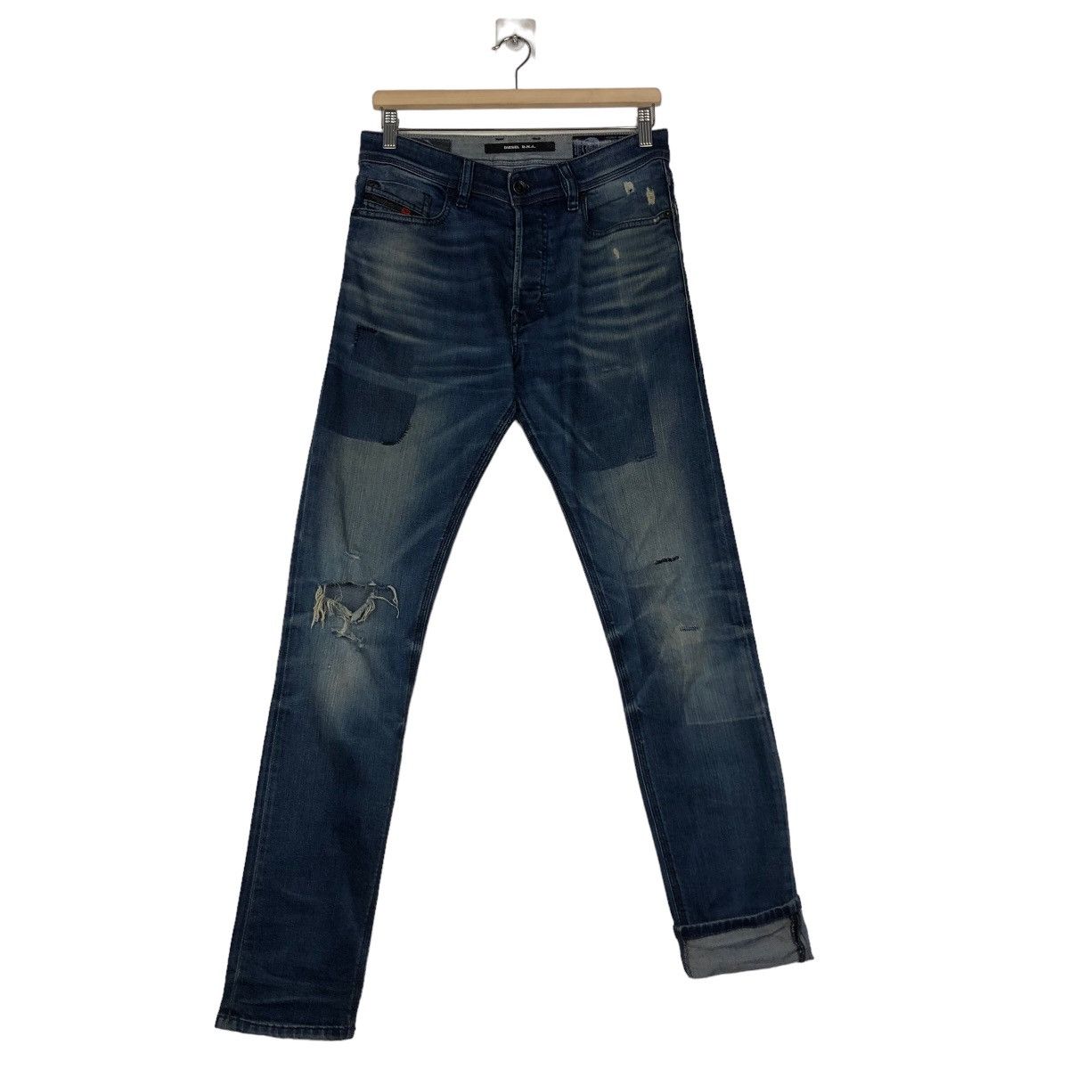 Diesel 🔥Vintage Slim Cut Denim Biker Wear Diesel Distressed Design Size US 30 / EU 46 - 11 Thumbnail