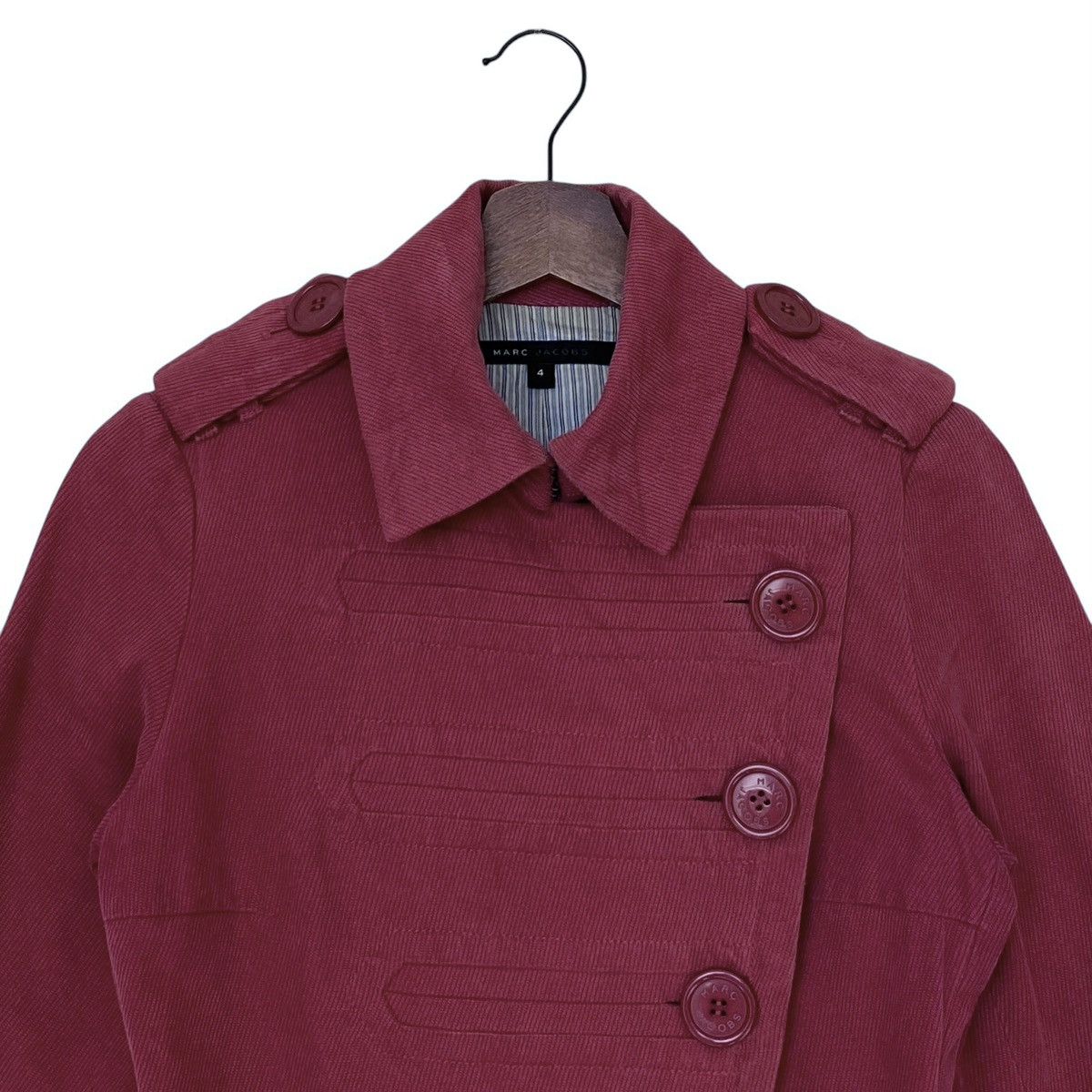 Designer Vintage Brand Marc Jacobs Trench Coat 2000s Size M / US 6-8 / IT 42-44 - 6 Thumbnail
