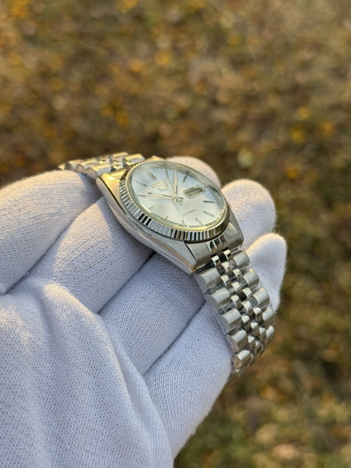 Seiko seiko 5 Crisp White SNXJ automatic 7009-3110 Japan Made Size 36 - 3 Thumbnail