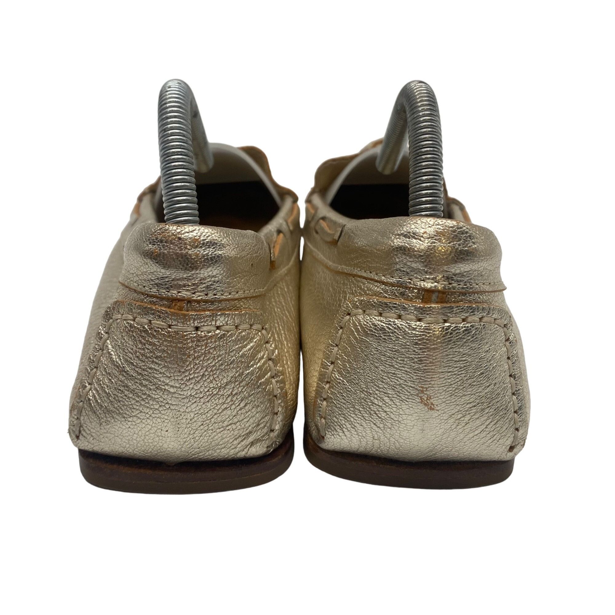 Saks Fifth Avenue Saks Fifth Avenue Gold Leather Tassel Loafer Made in Italy W Size US 9 / IT 39 - 5 Thumbnail