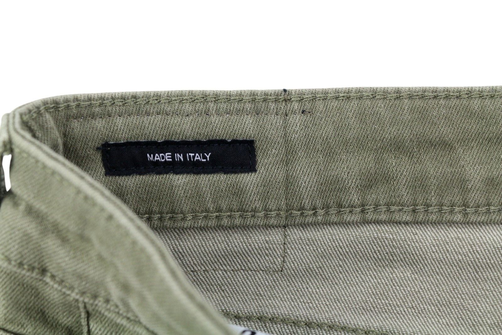 R13 BOY STRAIGHT 27 Cropped Washed Olive Green 84498 Size 27" / US 4 / IT 40 - 8 Thumbnail