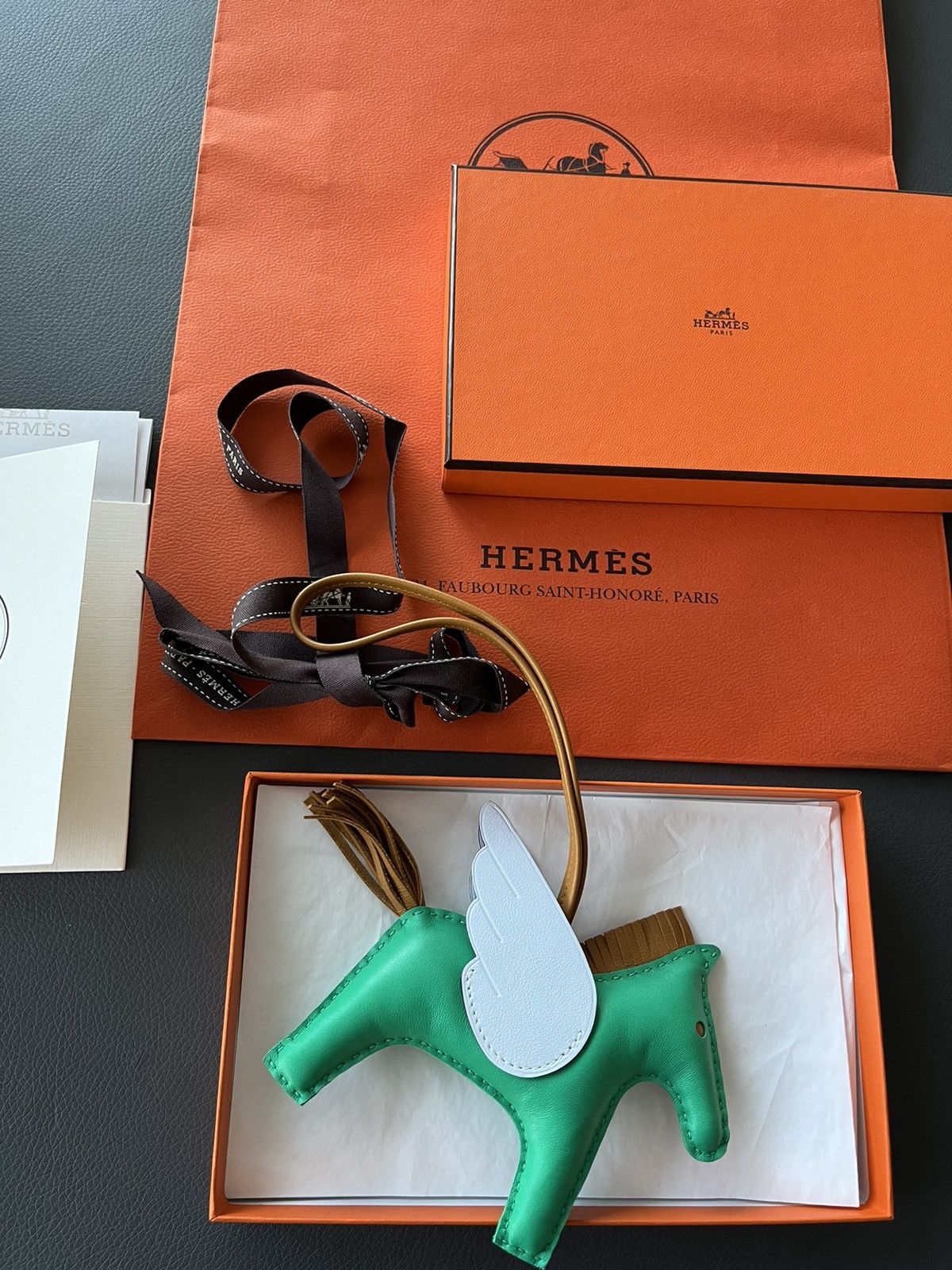 Hermes Super Rare New Hermes Rodeo Pegase MM Leather Horse Charm Size ONE SIZE - 7 Thumbnail