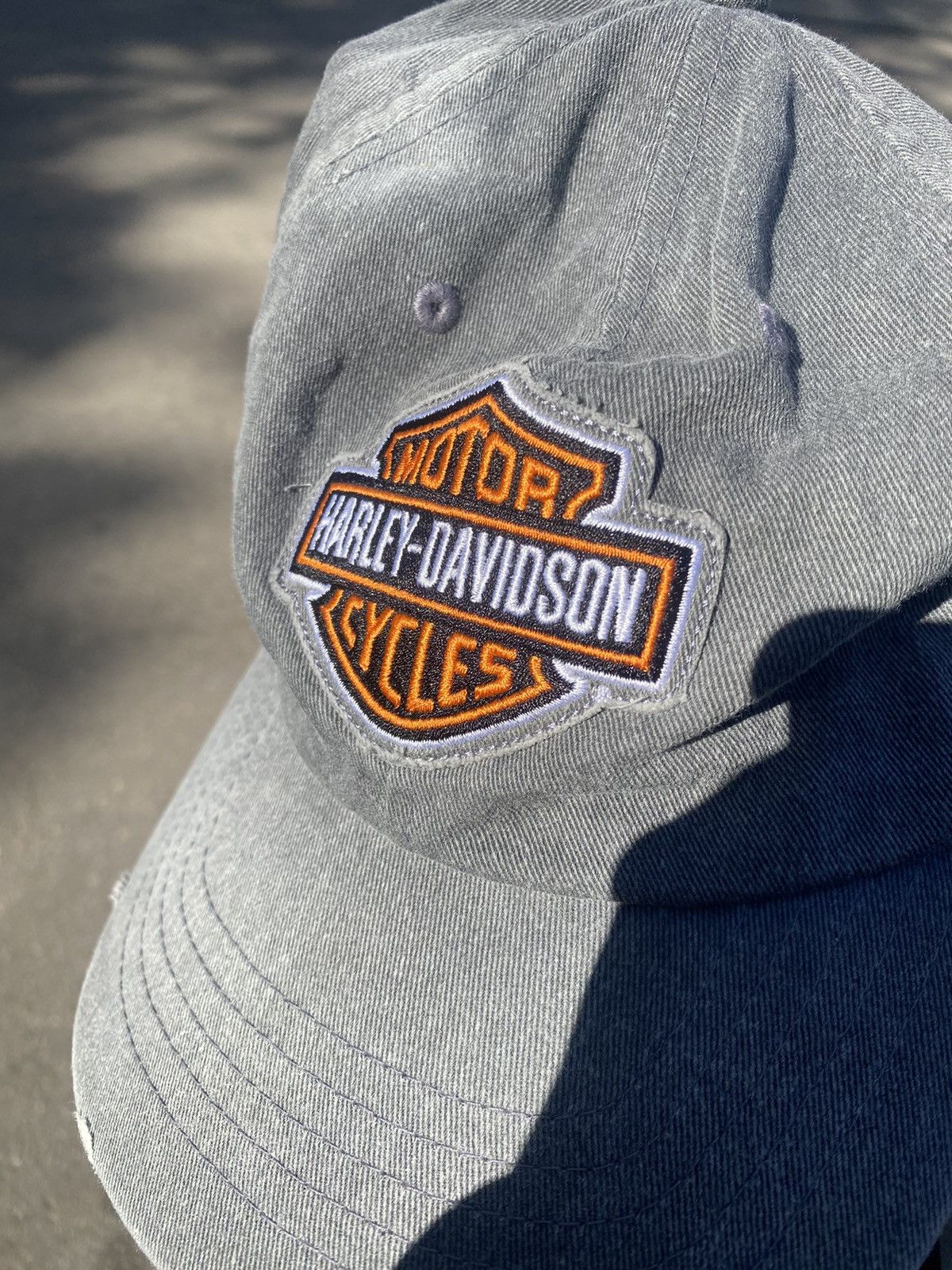 Harley Davidson Vintage Harley Davidson Faded Trucked Cap Rare Archive 3D Size ONE SIZE - 6 Thumbnail