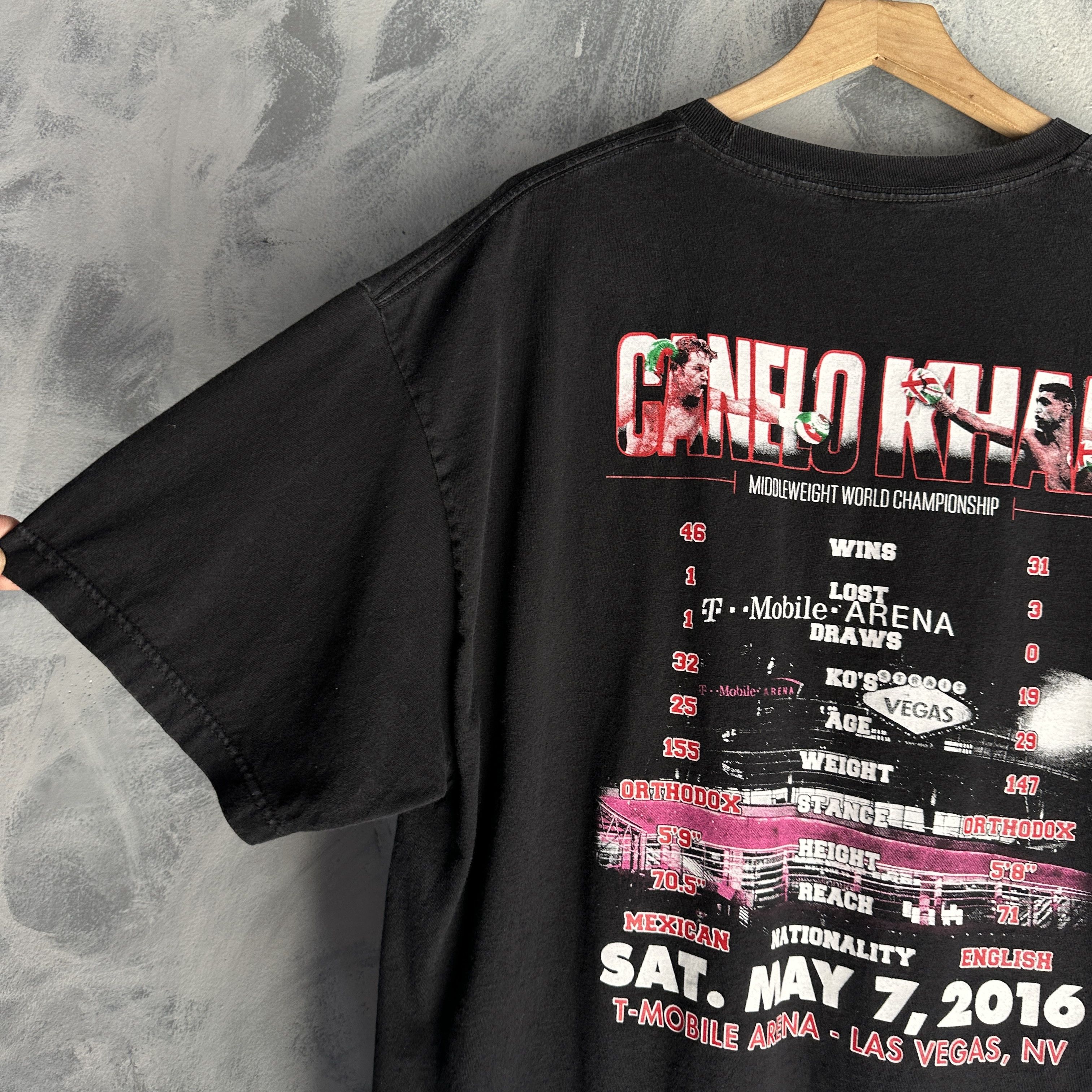 Other Vtg Canelo vs Amir Khan T-Shirt Mens 2XL Black Boxing Fight Size US XXL / EU 58 / 5 - 7 Thumbnail