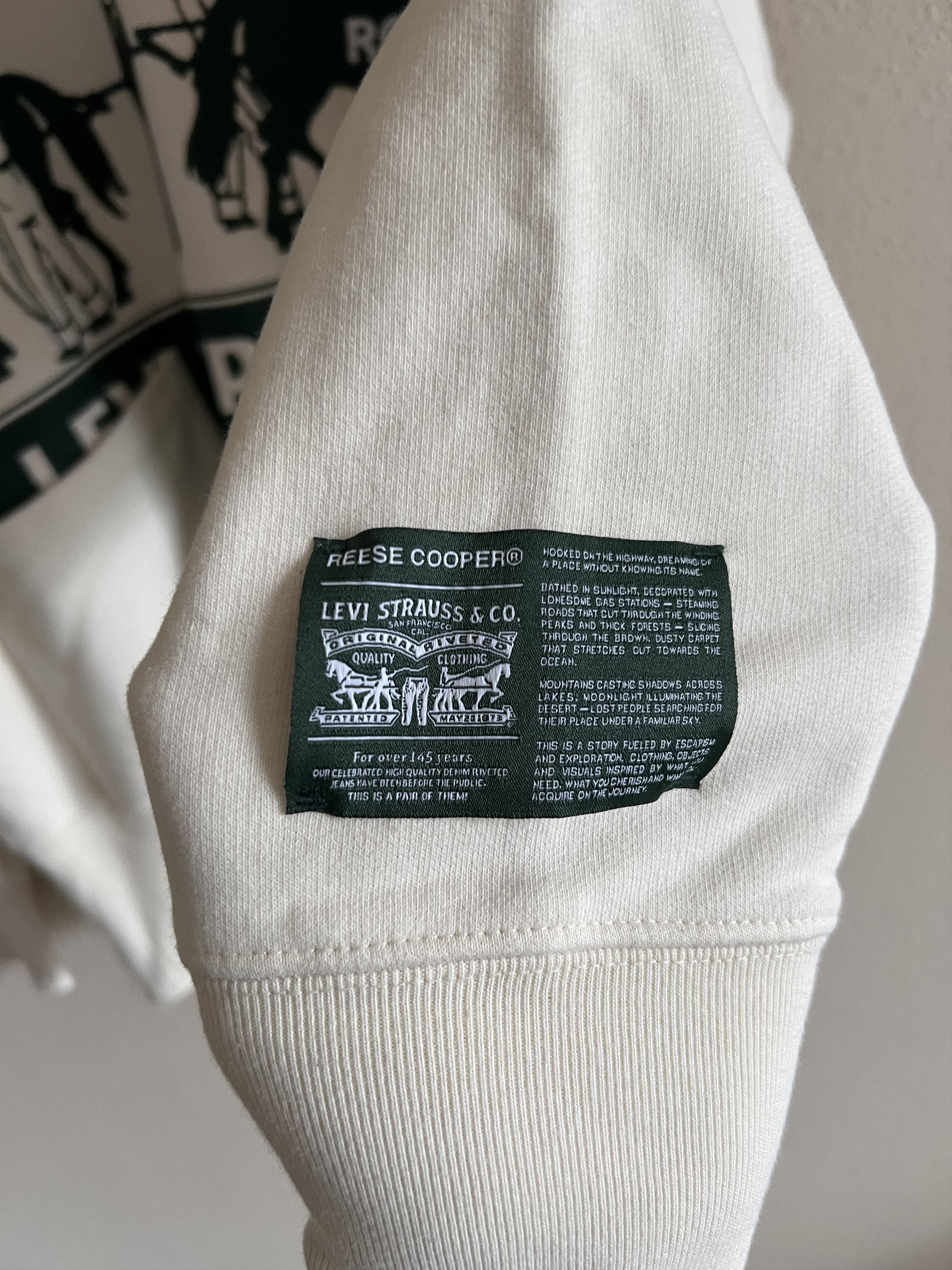 Levi's × Reese Cooper Reese Cooper Levi's Hooded Sweatshirt in Natural Size US XXL / EU 58 / 5 - 5 Thumbnail