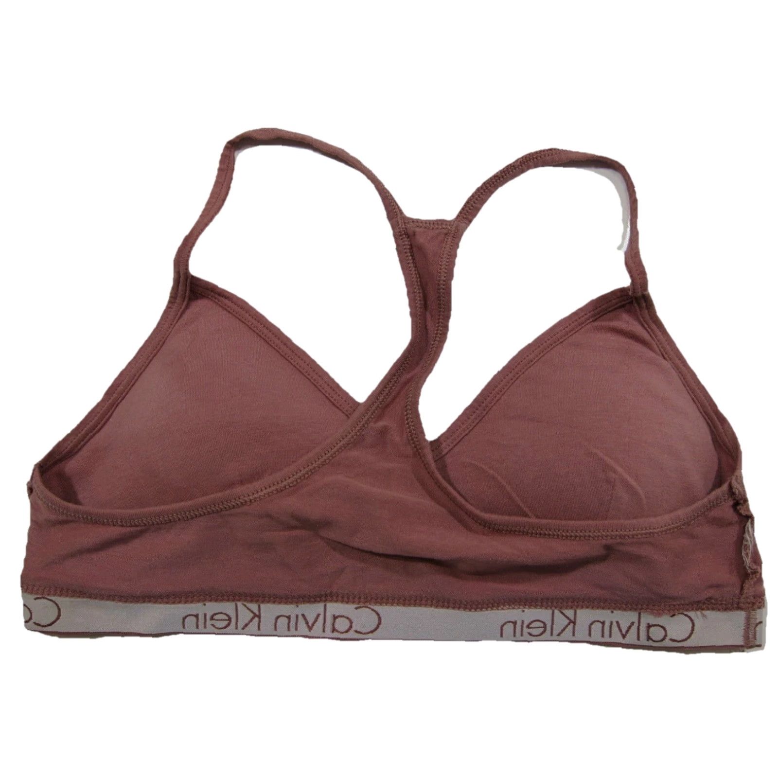 Calvin Klein Calvin Klein Pink Cotton Stretch Racer Back Padded Comfort Bra Small Womens Size ONE SIZE - 2 Thumbnail