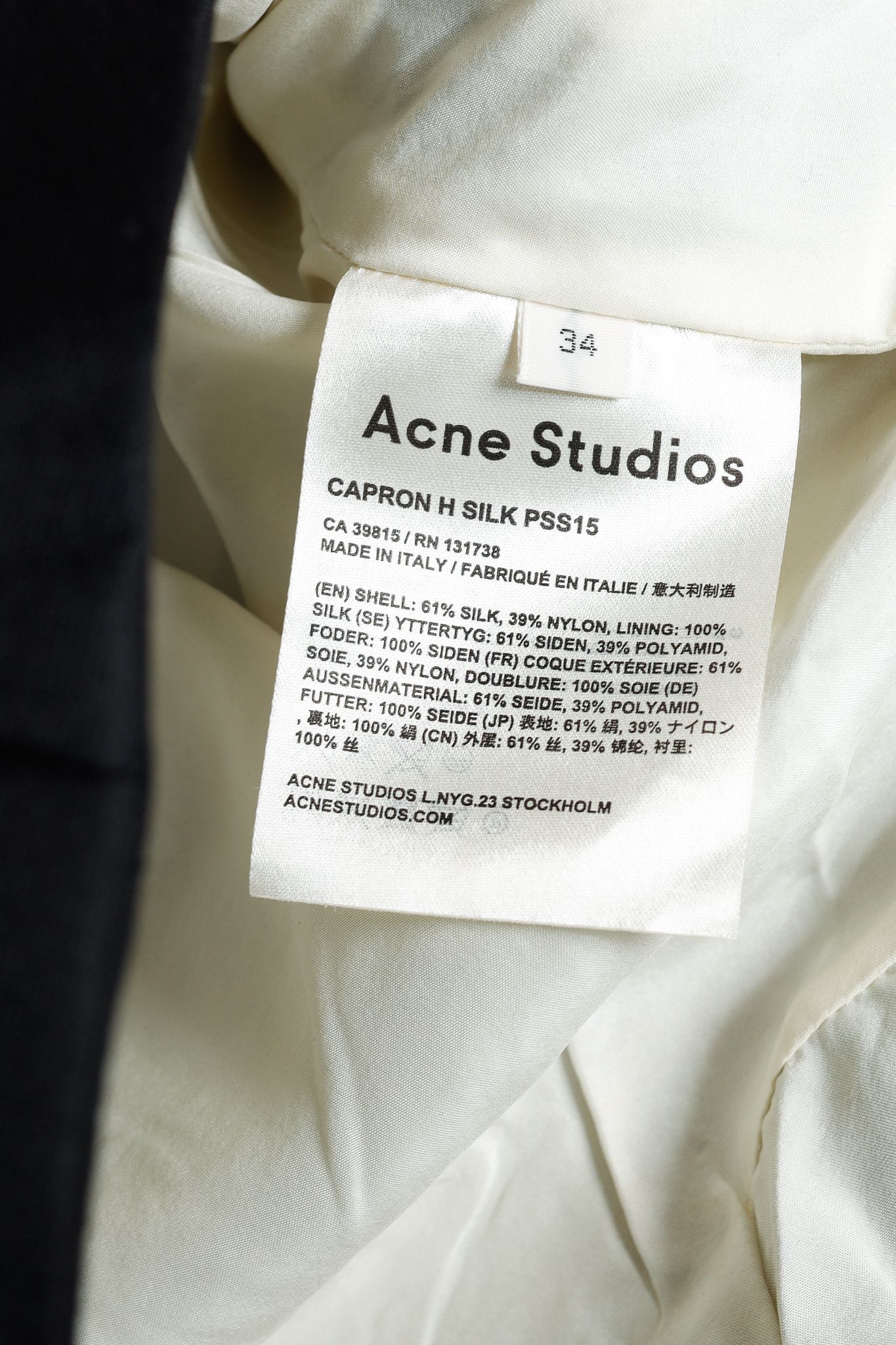 Acne Studios Acne Studios Capron H Silk Black Silk Sleeveless Bow Top Size XS / US 0-2 / IT 36-38 - 9 Thumbnail