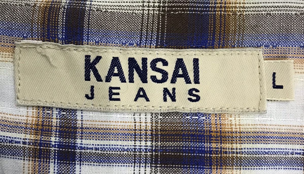 Kansai Yamamoto × Vintage Vintage Kansai Jeans Long Sleeve Shirt Button Up Size US L / EU 52-54 / 3 - 11 Thumbnail