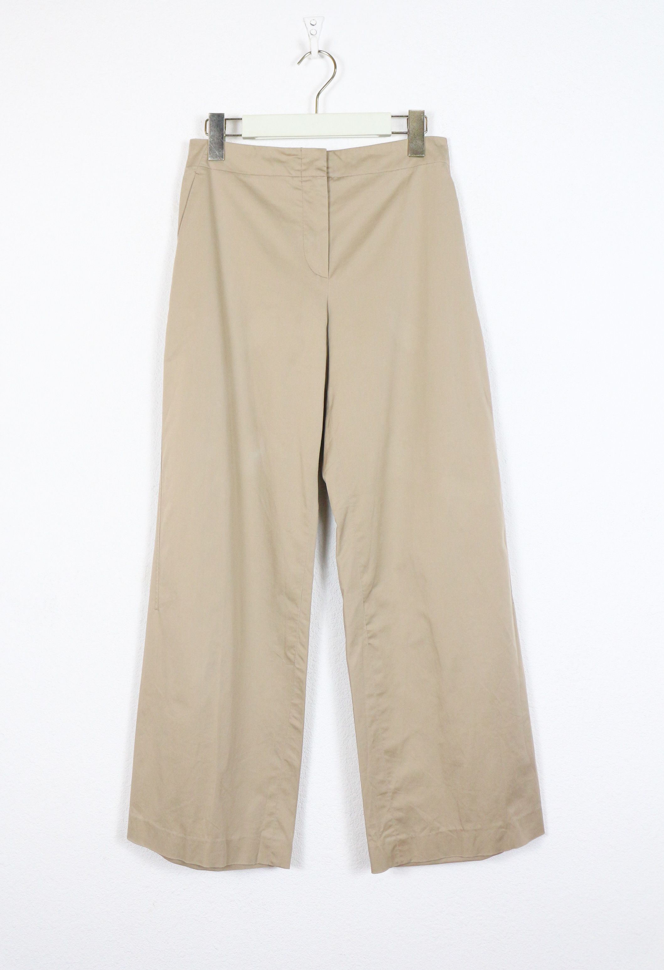 Jil Sander Jil Sander Beige Wide Trousers Pants Y2K Size 24" / US 00 / IT 34 - 1 Thumbnail