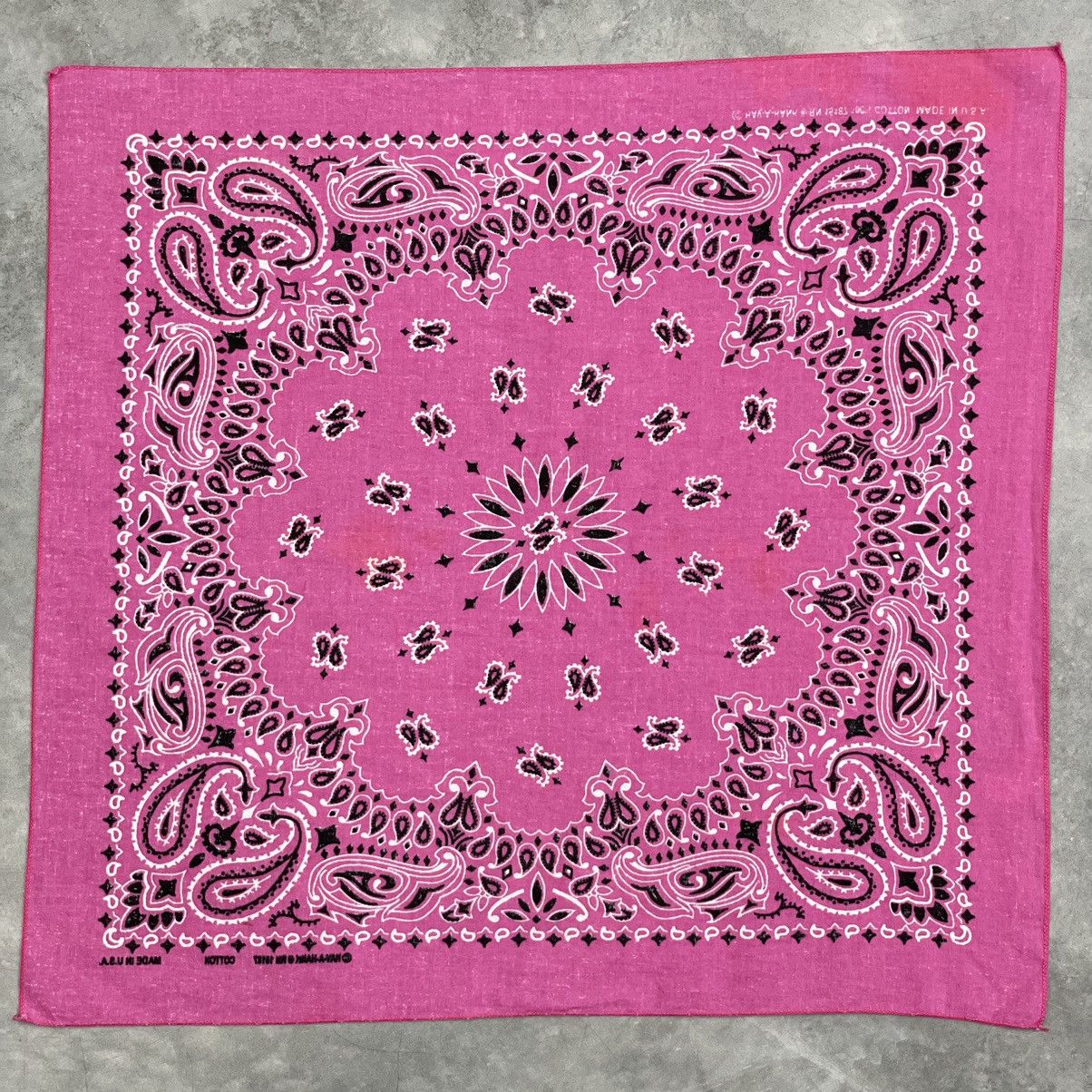 Vintage Made In USA Have A Hank Handkerchief Bandana Scarf Pink Size ONE SIZE - 4 Thumbnail
