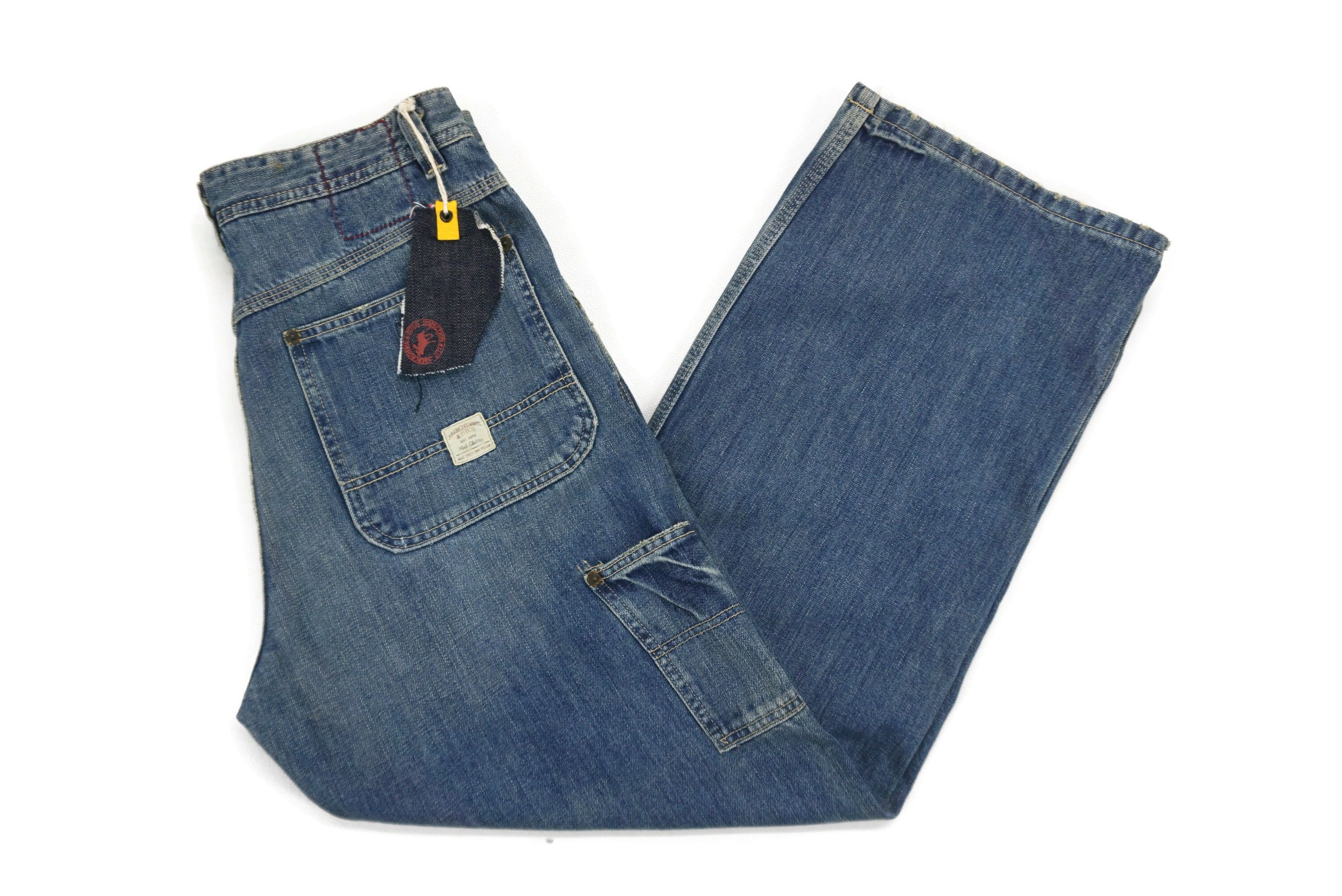 Abercrombie & Fitch Abercrombie Jeans Size W35xL31 Baggy Workwear Denim Size US 32 / EU 48 - 14 Thumbnail