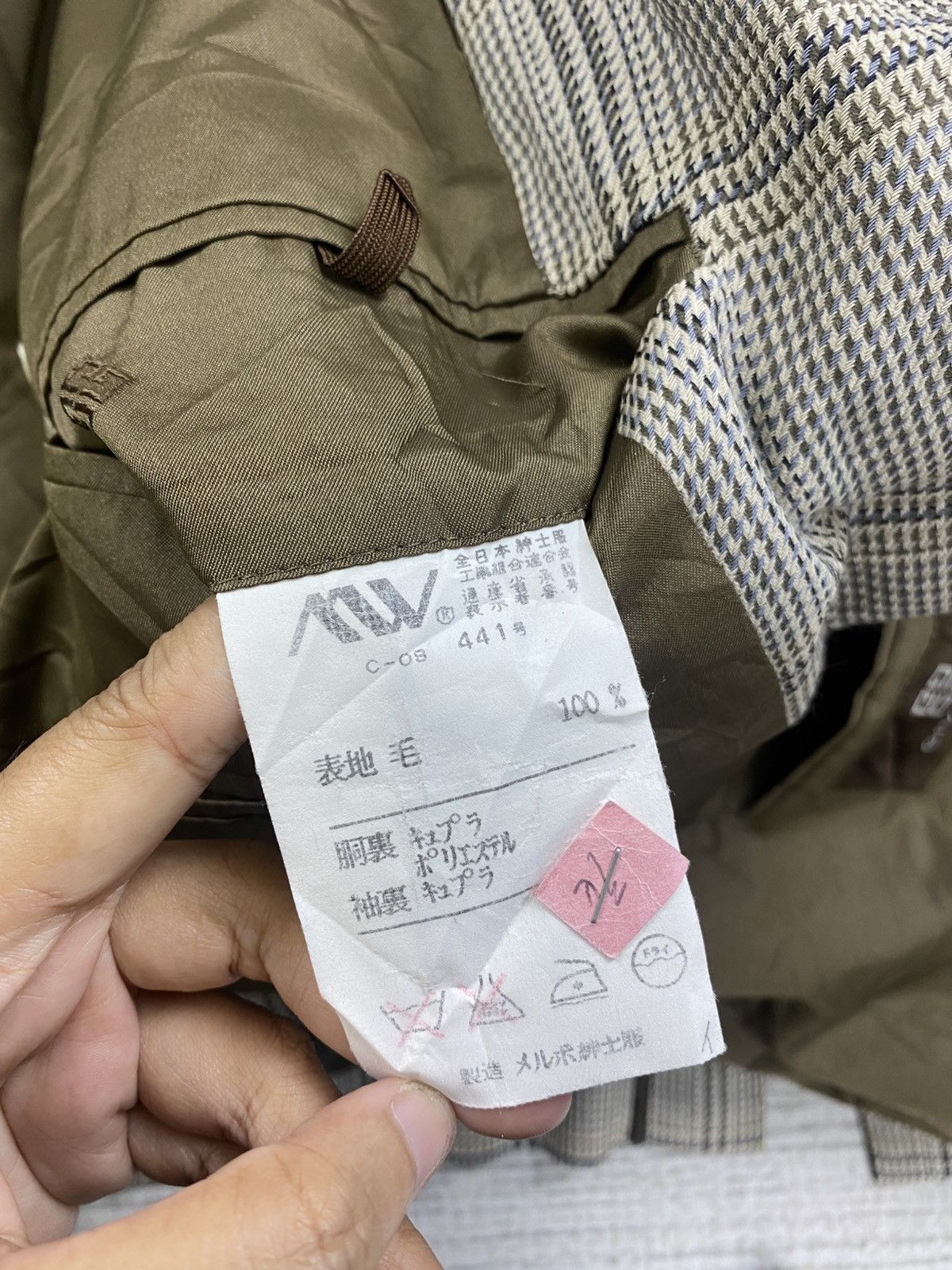 Givenchy × Vintage Vintage GIVENCH Grey Plaid Luxury Suit Blazer Size US M / EU 48-50 / 2 - 8 Thumbnail