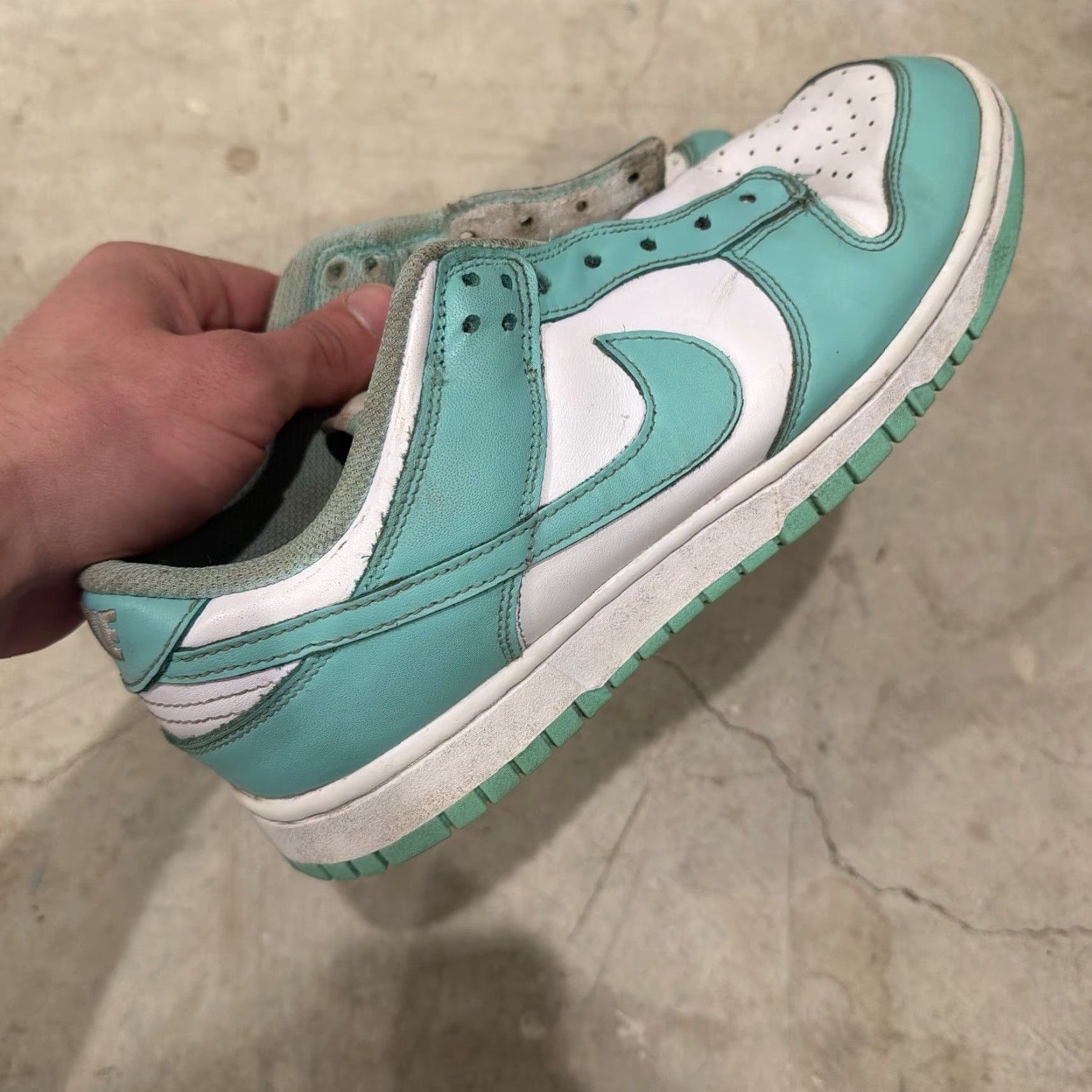 Nike Nike Dunk Low Women 9.5 Green Glow Sneakers Size US 10 / IT 40 - 6 Thumbnail