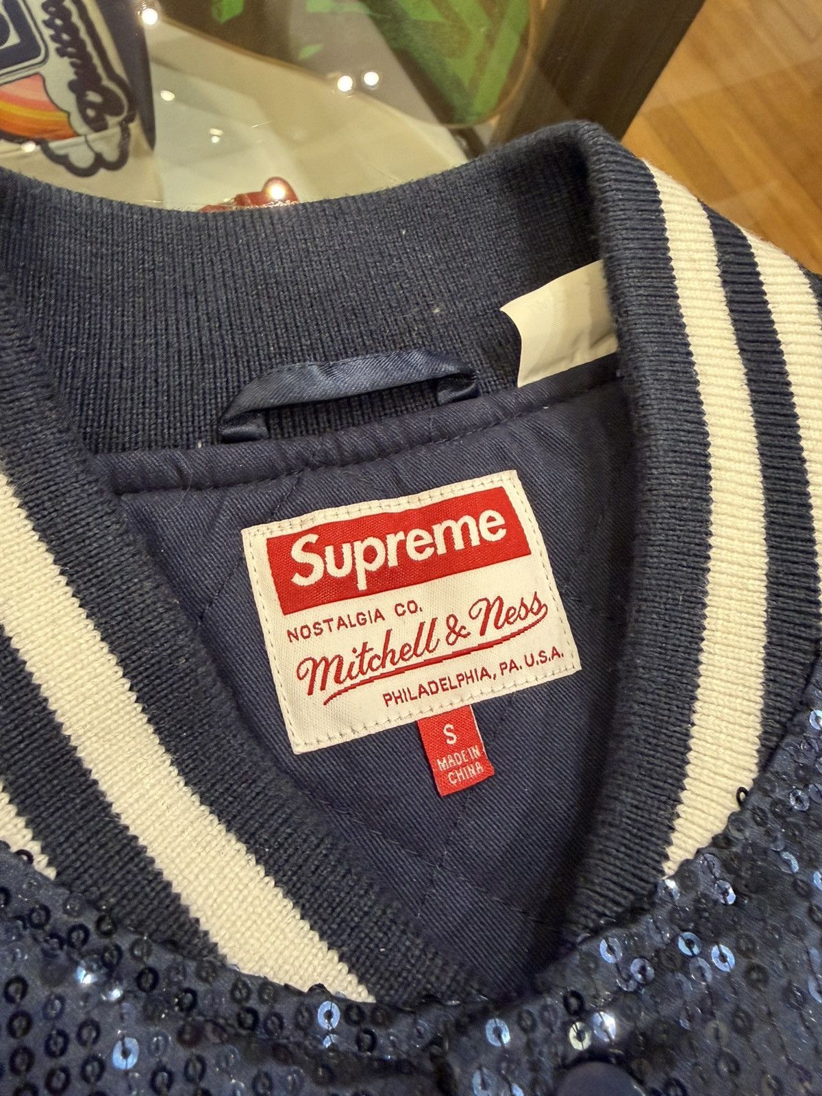 Mitchell & Ness × Supreme Supreme x Mitchell Ness Sequin Jacket Size US S / EU 44-46 / 1 - 3 Thumbnail