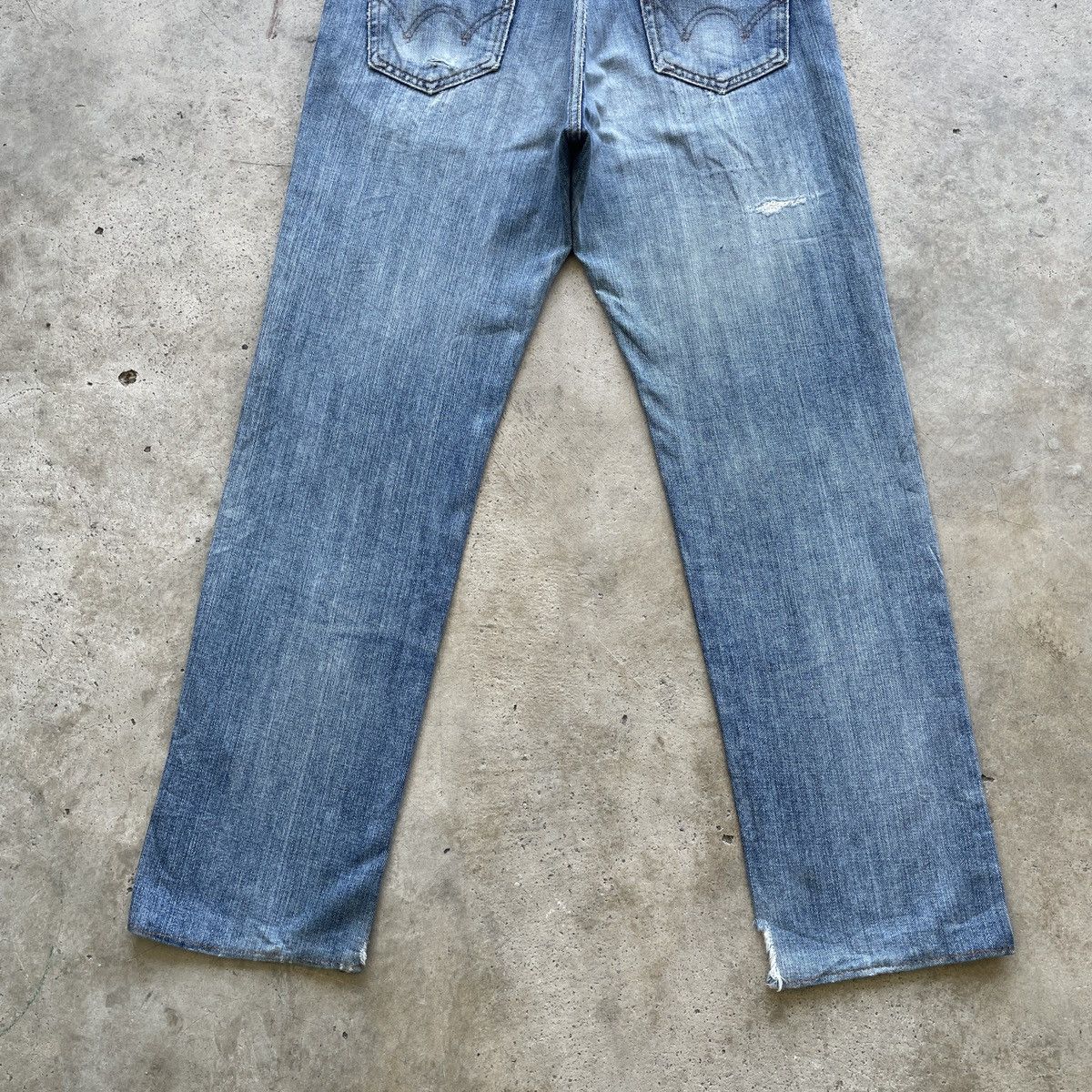 Edwin × Japanese Brand × Jean W32x30.5 Vintage Edwin Jeans Faded Pants Denim Size US 32 / EU 48 - 10 Thumbnail