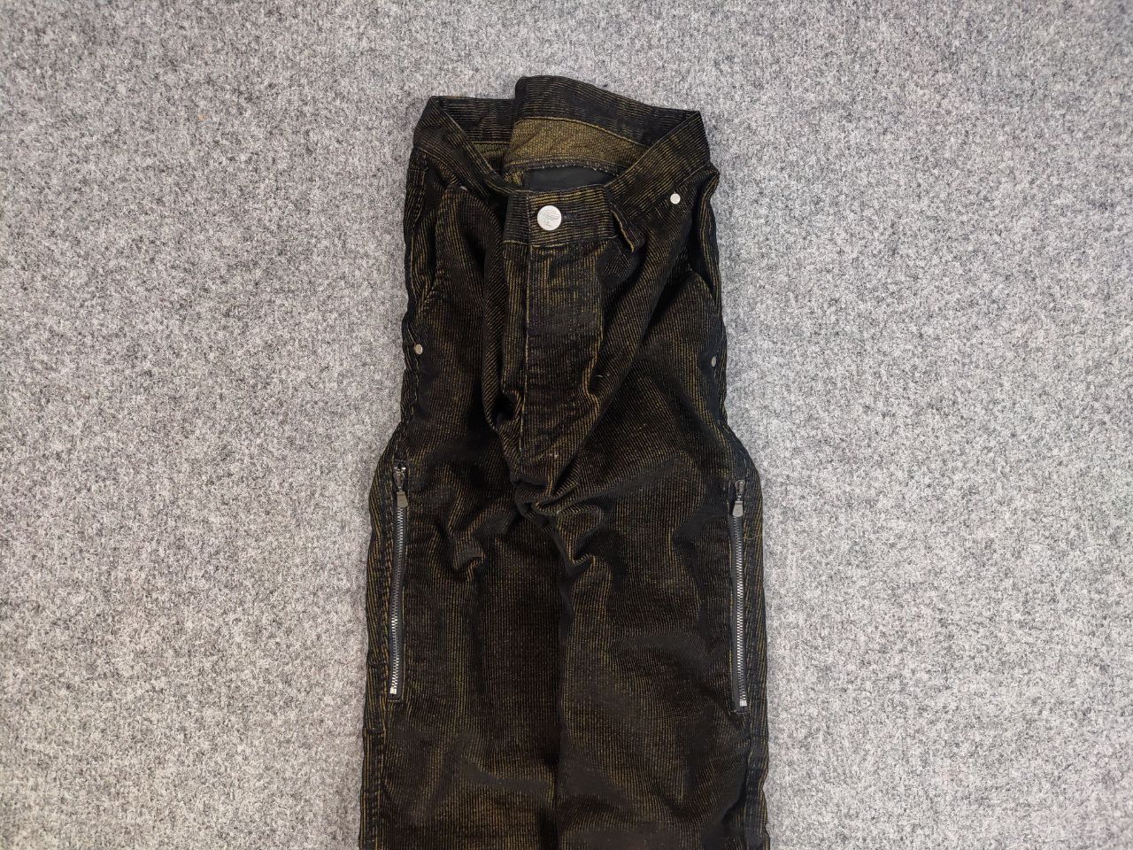 Versace 🔥 Vintage 90's Versace Corduroy Gradient fabric Zip Pants Size US 34 / EU 50 - 7 Thumbnail