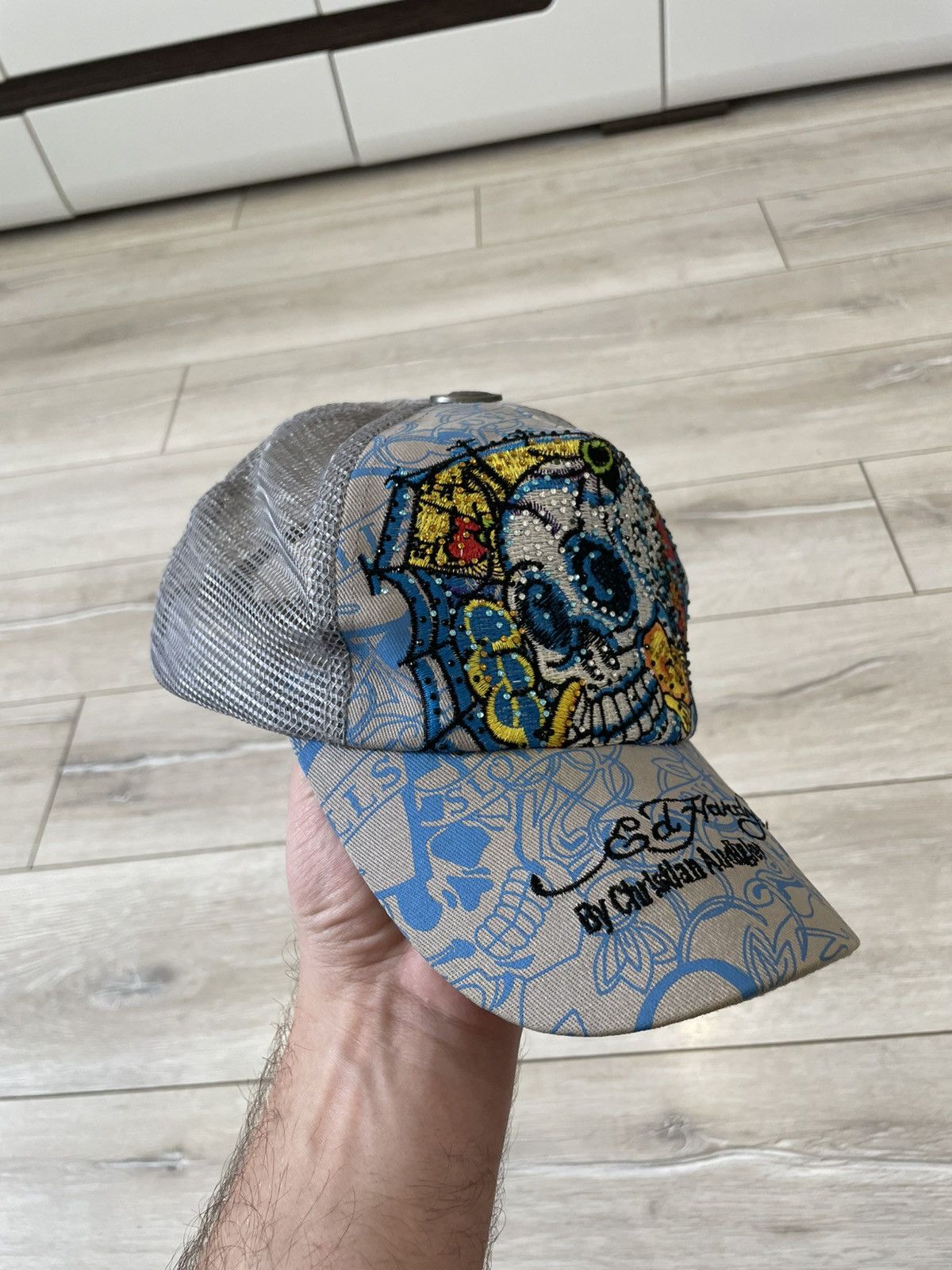 Ed Hardy Ed Hardy by Christian Audigier snapback cap hat - one size Size ONE SIZE - 2 Thumbnail